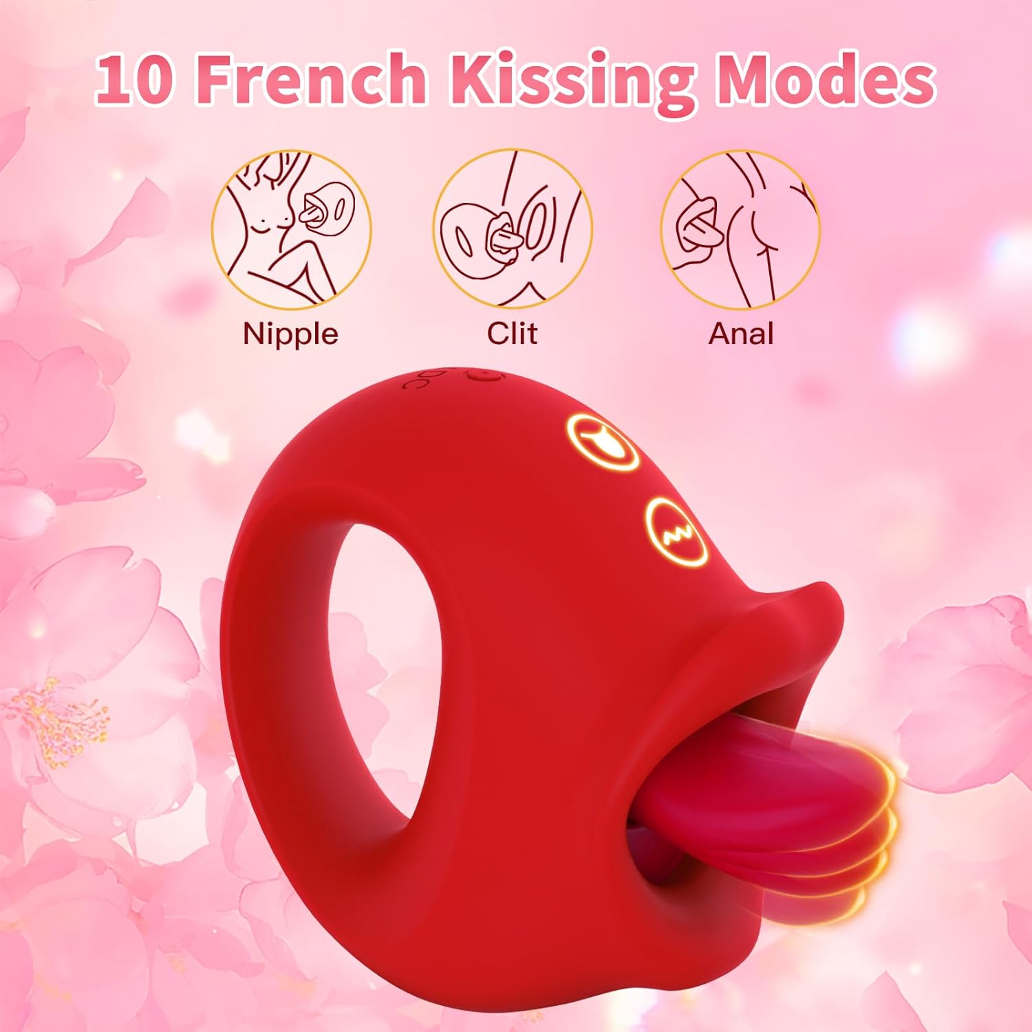 KissVibe 2 - in - 1 Tongue Vibrator - Vixen | Nova Network