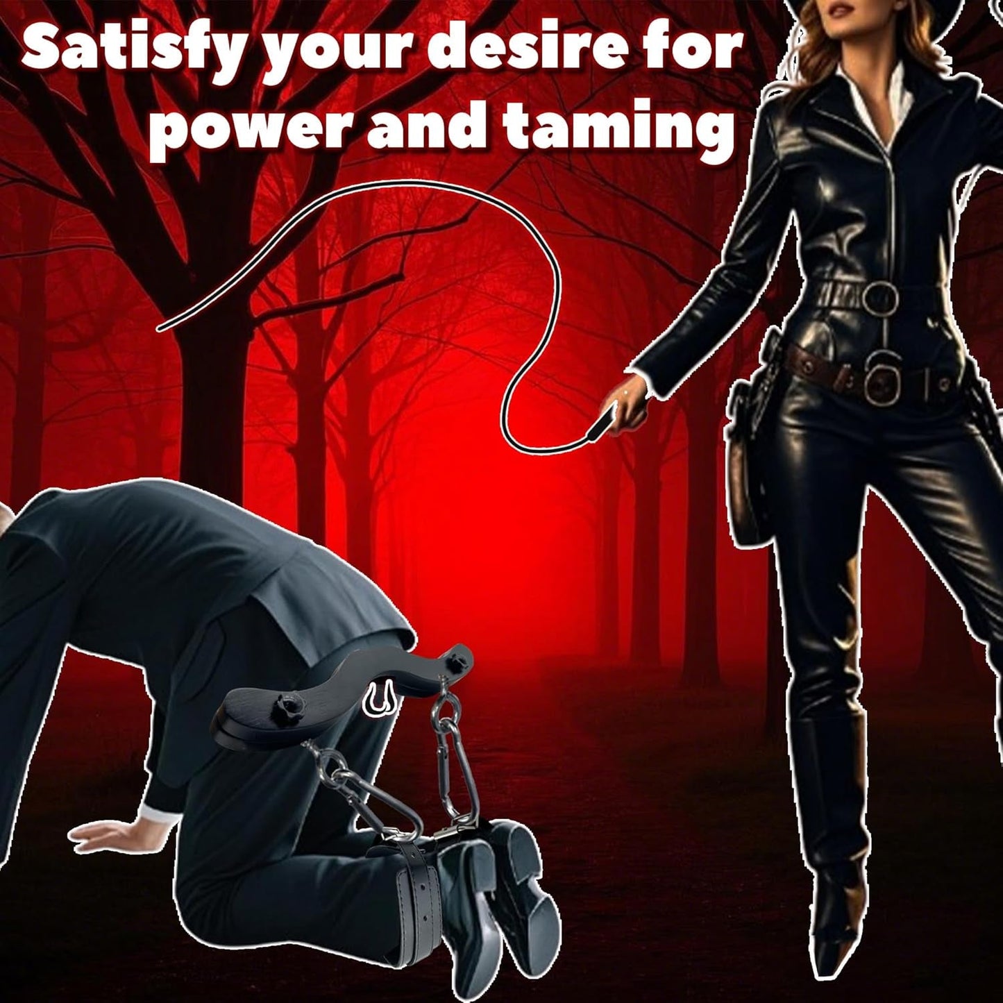 KneelVise CBT Testicle Crusher with Ankle Cuffs - Vixen | Nova Network