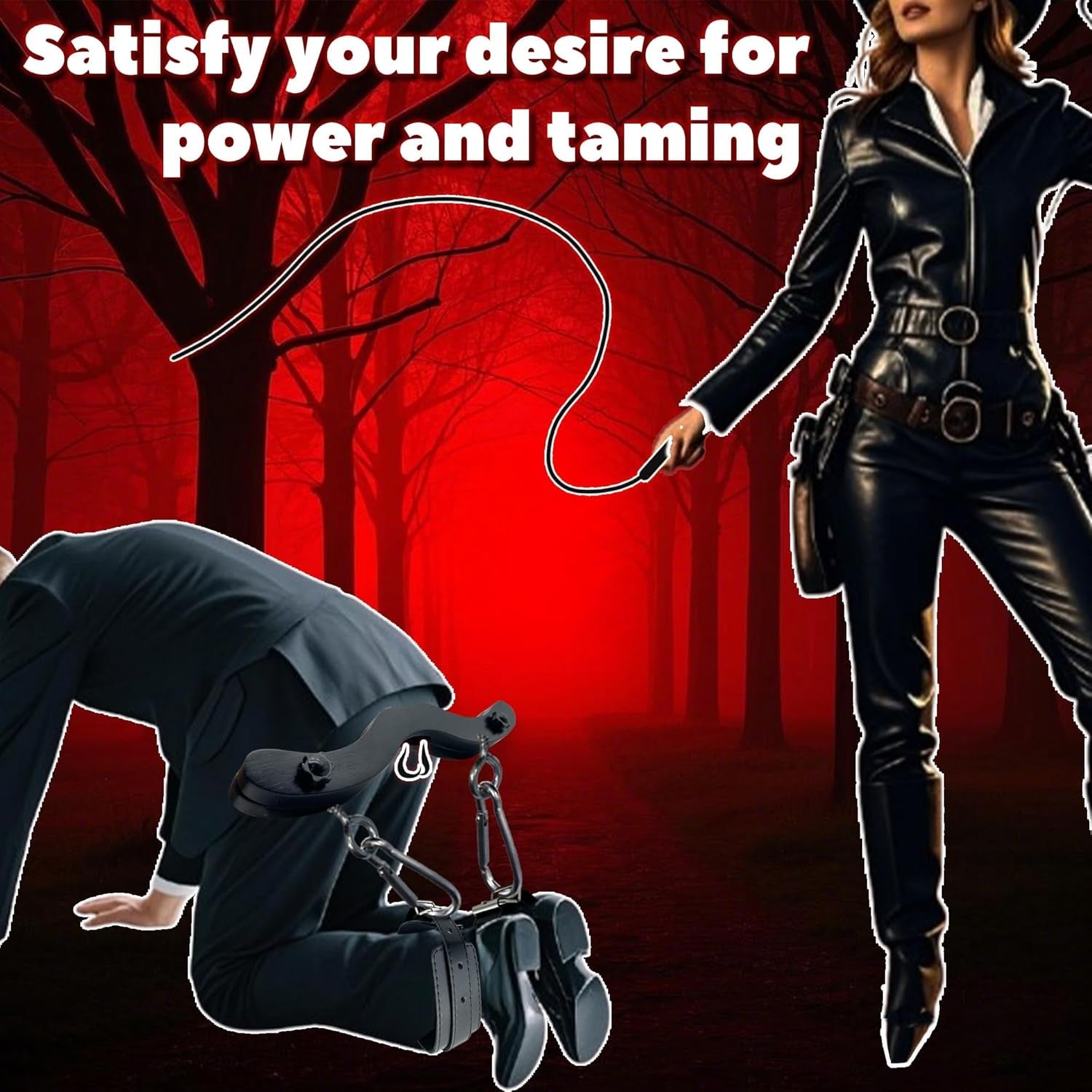 KneelVise CBT Testicle Crusher with Ankle Cuffs - Vixen | Nova Network