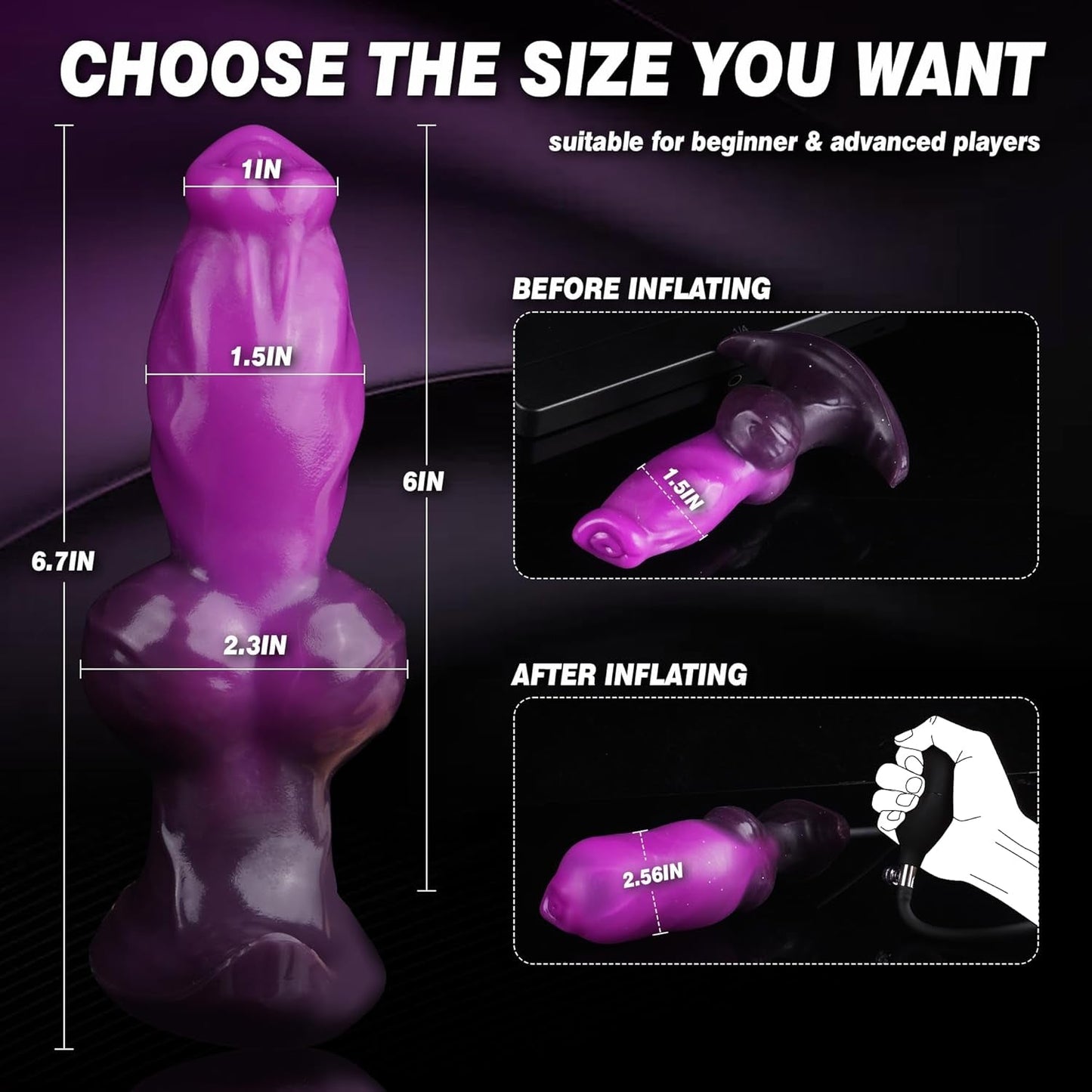 KnotBloom Inflatable Fantasy Butt Plug - Vixen | Nova Network