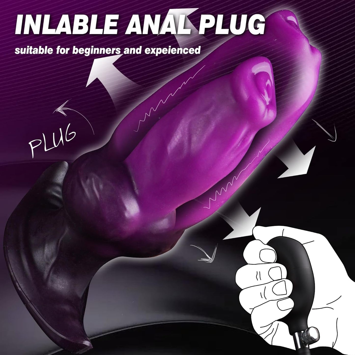 KnotBloom Inflatable Fantasy Butt Plug - Vixen | Nova Network