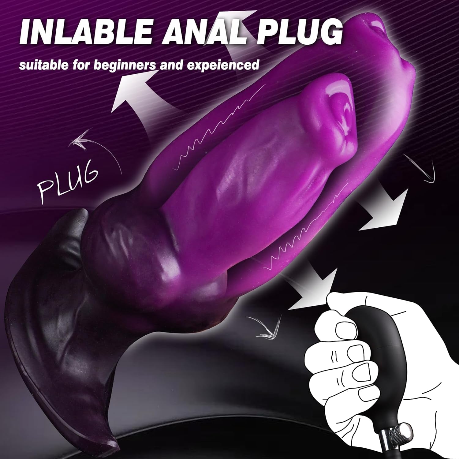 KnotBloom Inflatable Fantasy Butt Plug - Vixen | Nova Network