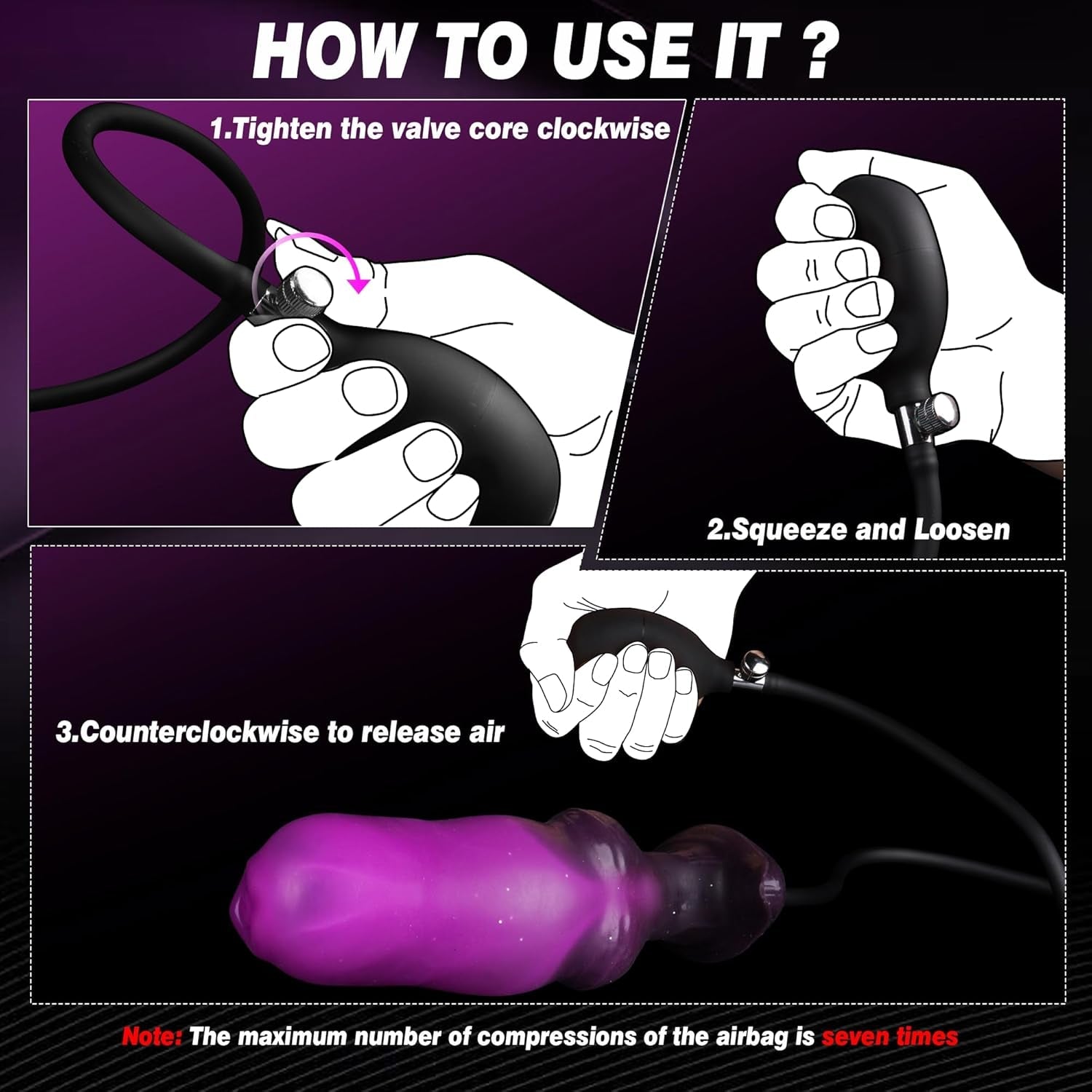 KnotBloom Inflatable Fantasy Butt Plug - Vixen | Nova Network