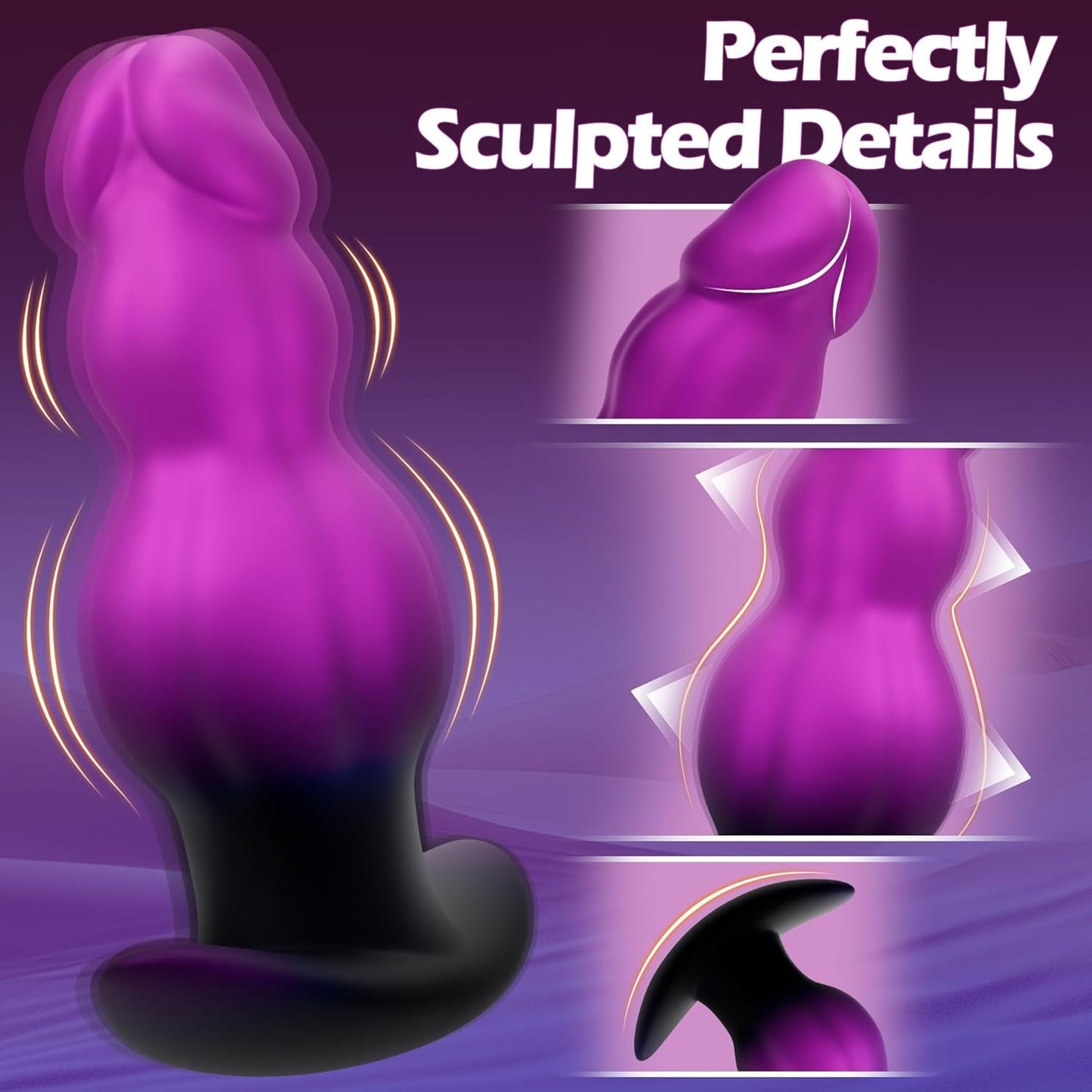 KnotRush Large Vibrating Butt Plug & Prostate Massager - Vixen | Nova Network