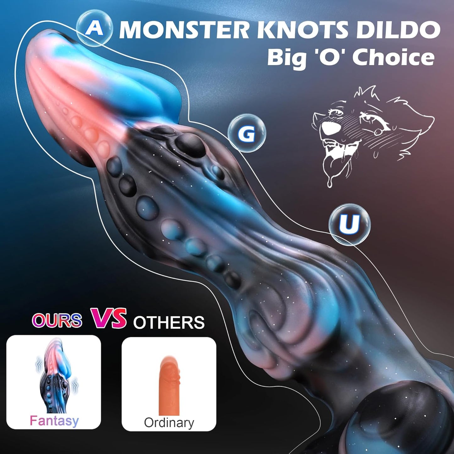KnotVibe Beast Thrusting Fantasy Dildo - Vixen | Nova Network