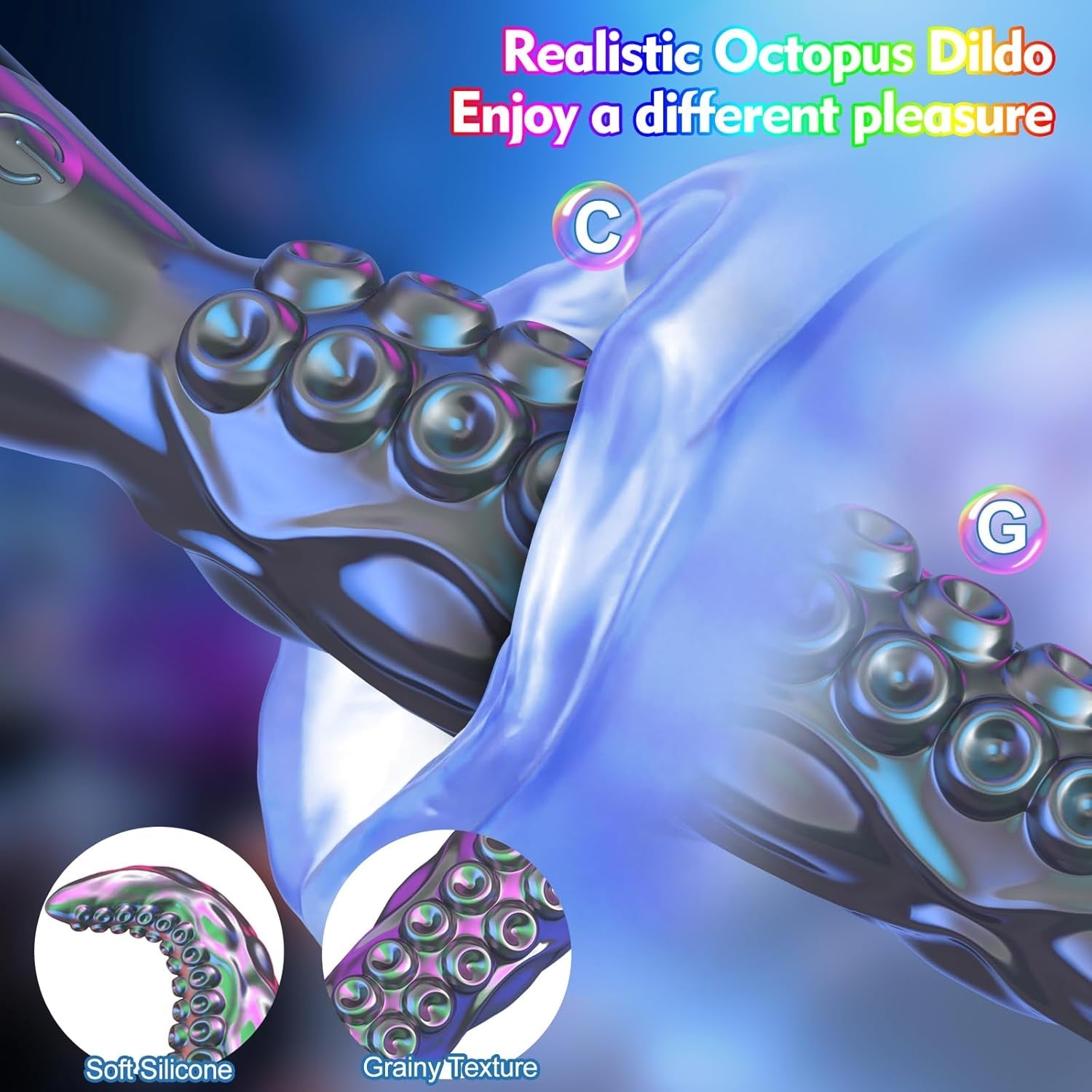 KrakenBloom 10.7" Tentacle Dildo Vibrator 9 Modes - Vixen | Nova Network