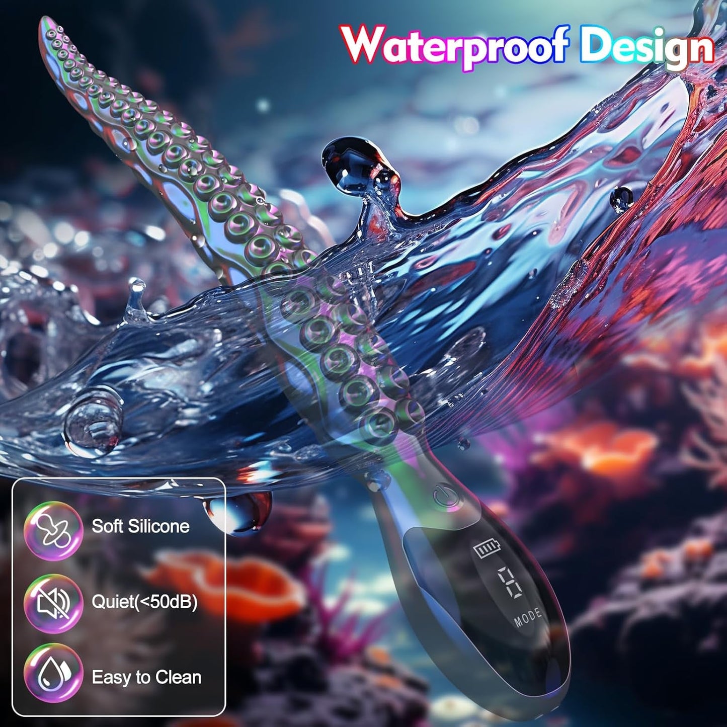 KrakenBloom 10.7" Tentacle Dildo Vibrator 9 Modes - Vixen | Nova Network