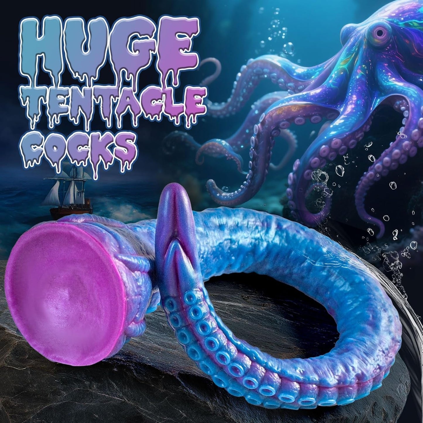 KrakenCoil 22.5" XL Tentacle Fantasy Dildo Suction - Vixen | Nova Network