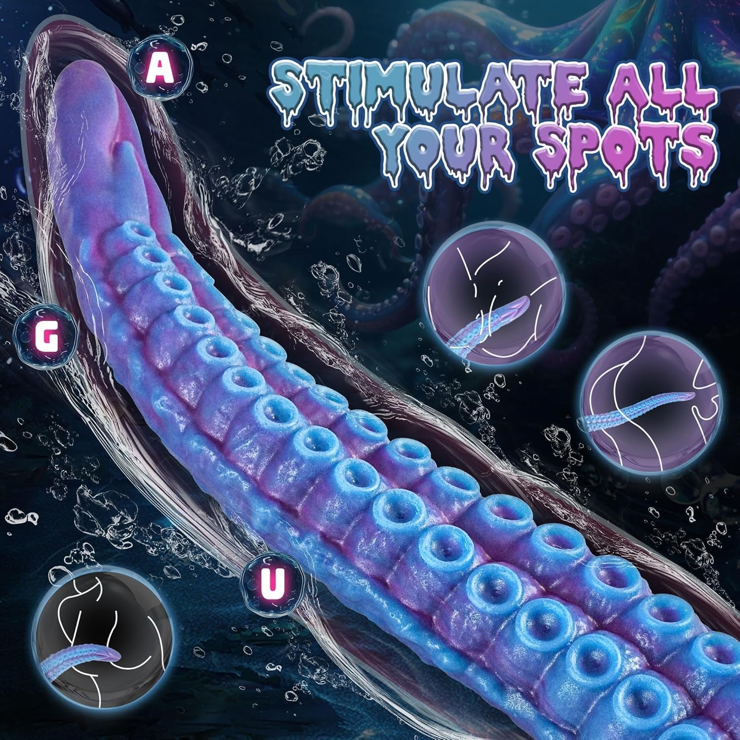 KrakenCoil 22.5" XL Tentacle Fantasy Dildo Suction - Vixen | Nova Network