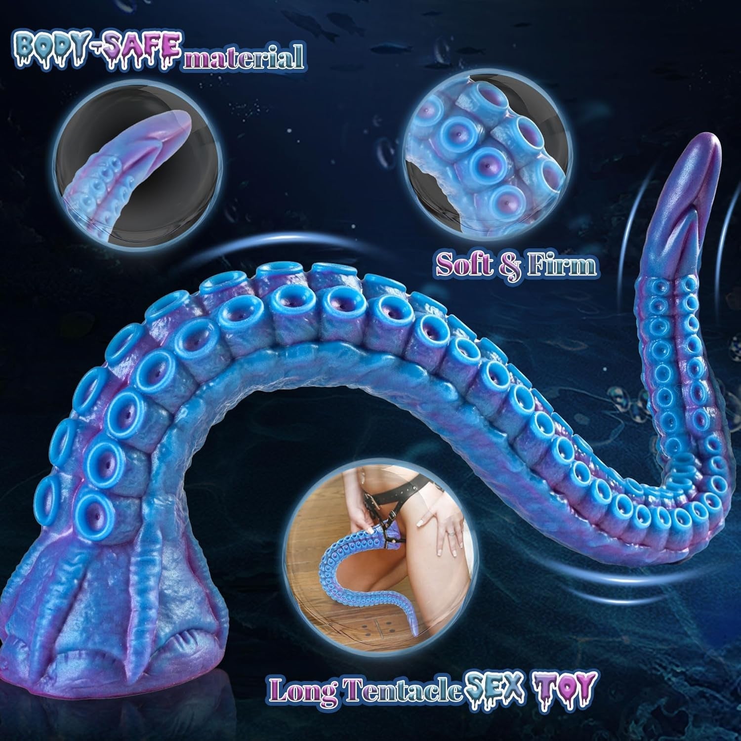 KrakenCoil 22.5" XL Tentacle Fantasy Dildo Suction - Vixen | Nova Network