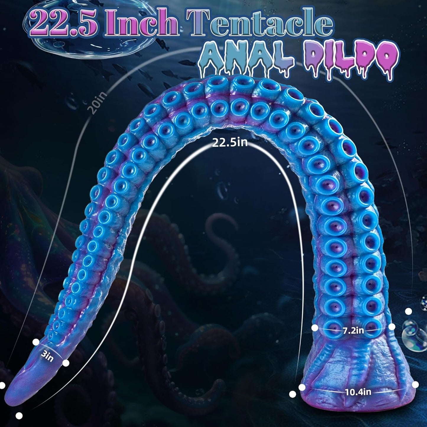 KrakenCoil 22.5" XL Tentacle Fantasy Dildo Suction - Vixen | Nova Network