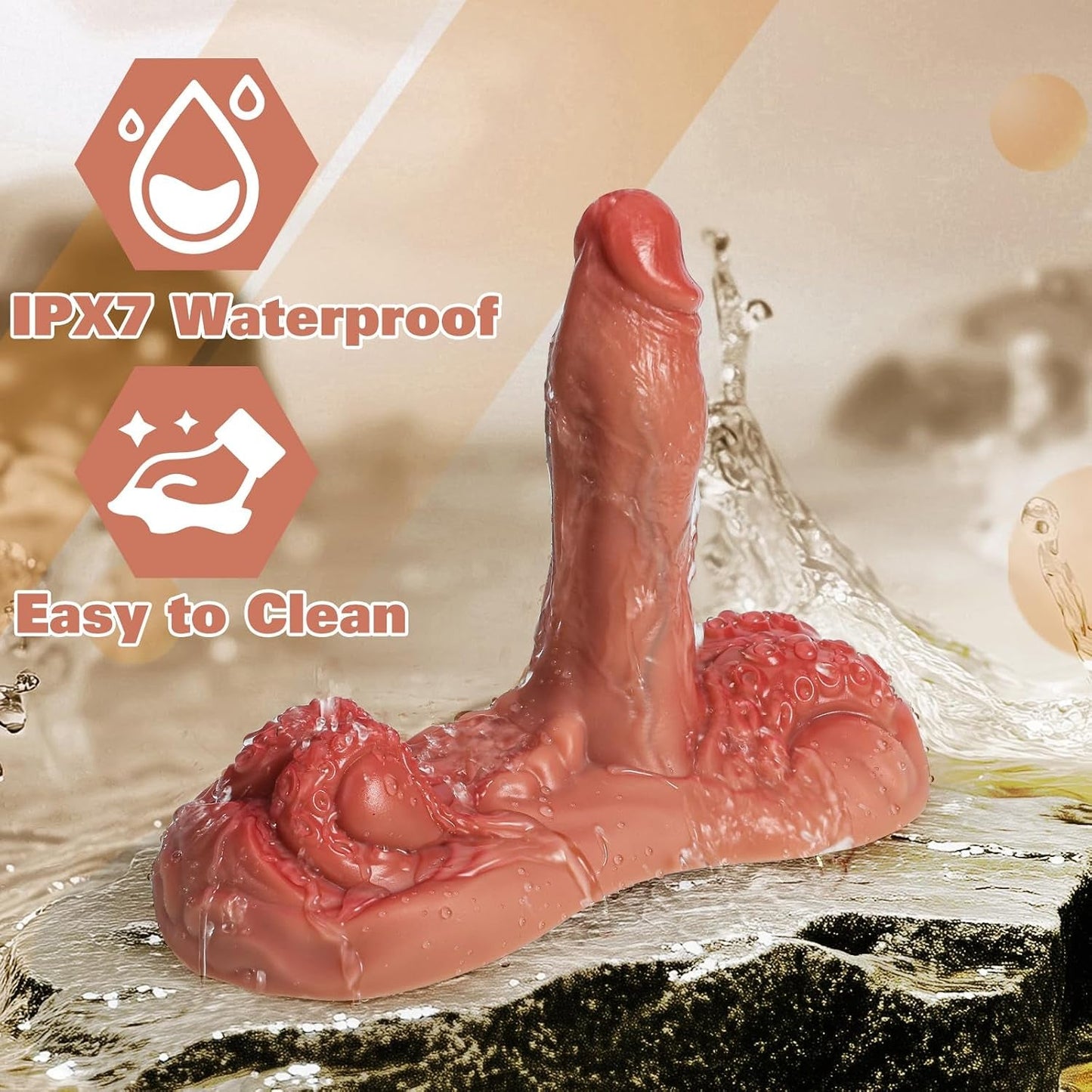 KrakenRide Monster Sit & Ride Dildo – Remote, 3 Thrust & 10 Vibe - Vixen Adult Playroom