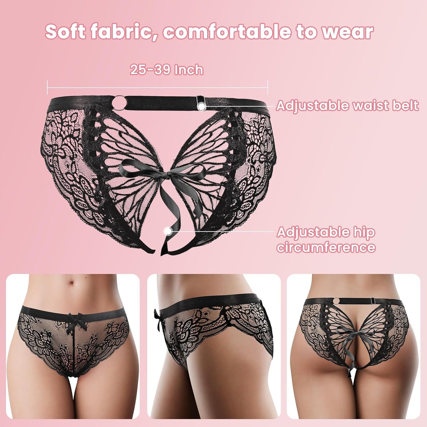 LaceLure Crotchless Panty Vibrator - Vixen | Nova Network
