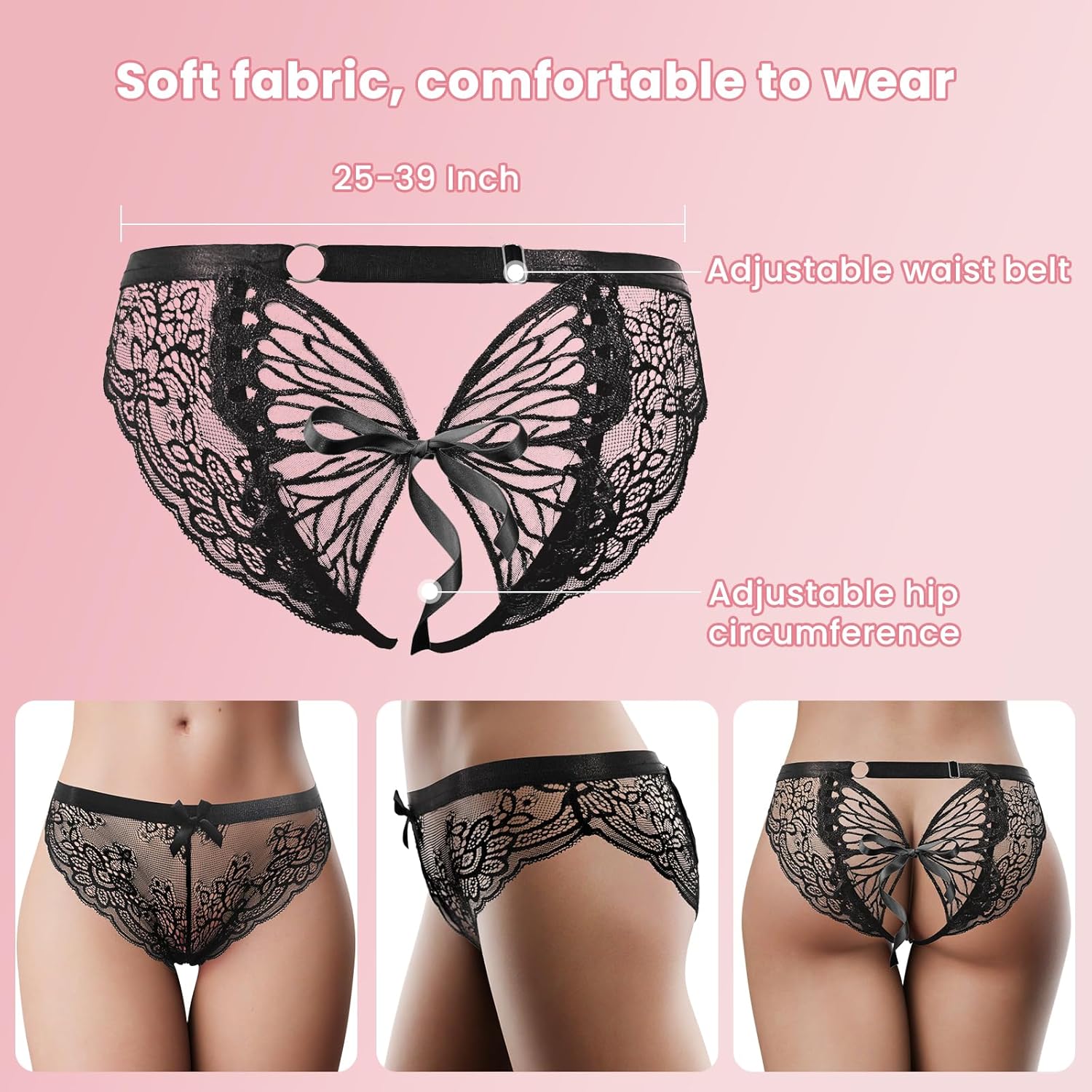 LaceLure Crotchless Panty Vibrator - Vixen | Nova Network
