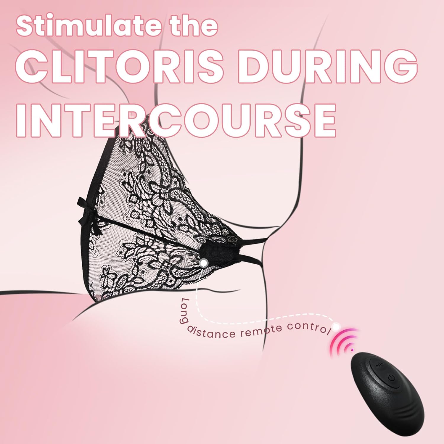 LaceLure Crotchless Panty Vibrator - Vixen | Nova Network