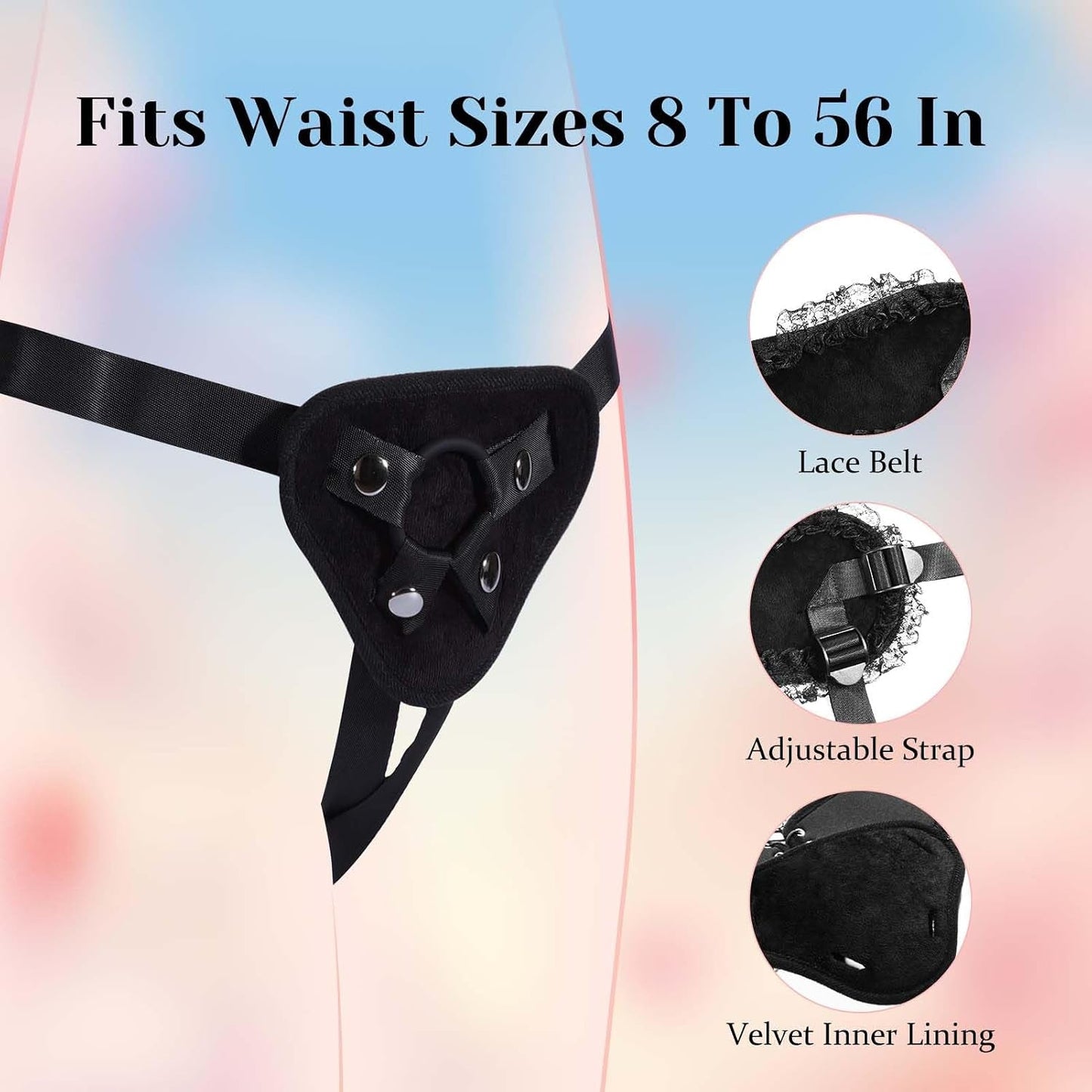 LaceMate Realistic Silicone Strap-On Dildo Lace Harness - Vixen | Nova Network
