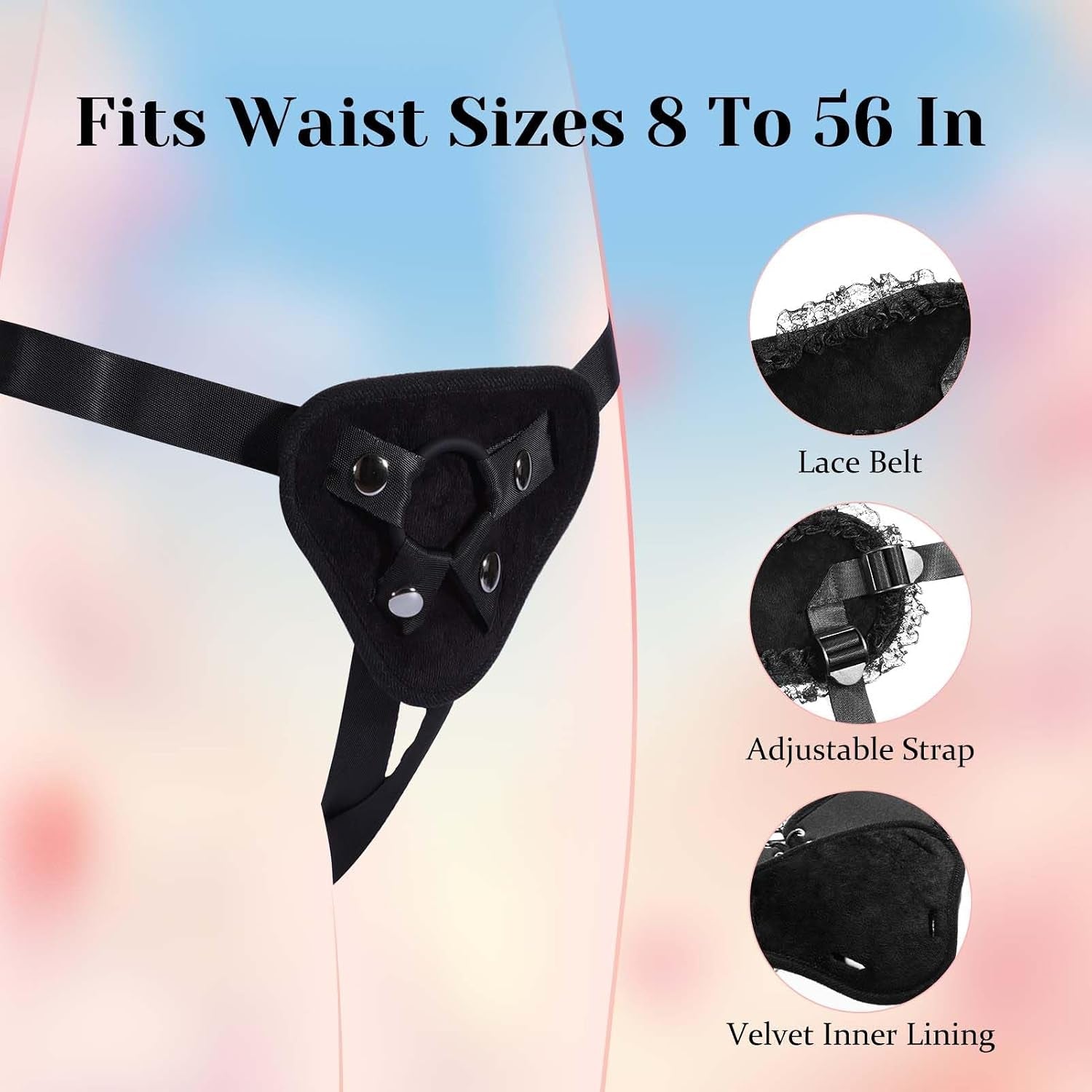 LaceMate Realistic Silicone Strap-On Dildo Lace Harness - Vixen | Nova Network