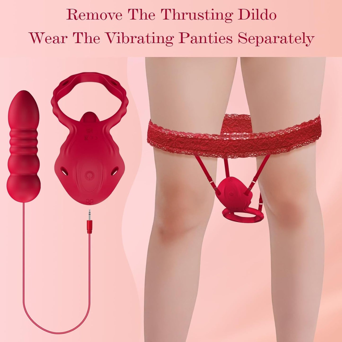 LaceThrust Couples Thrusting Massager Vibrating Ring - Vixen | Nova Network