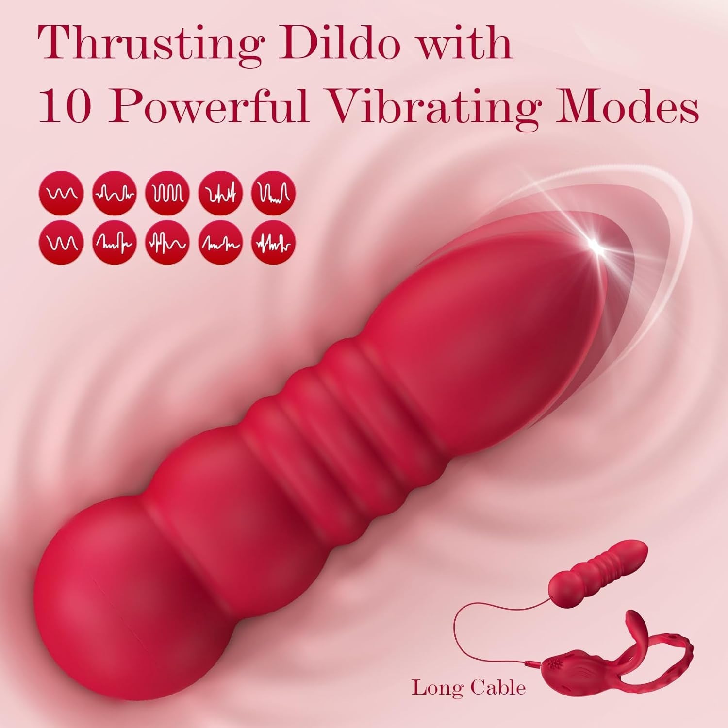 LaceThrust Couples Thrusting Massager Vibrating Ring - Vixen | Nova Network