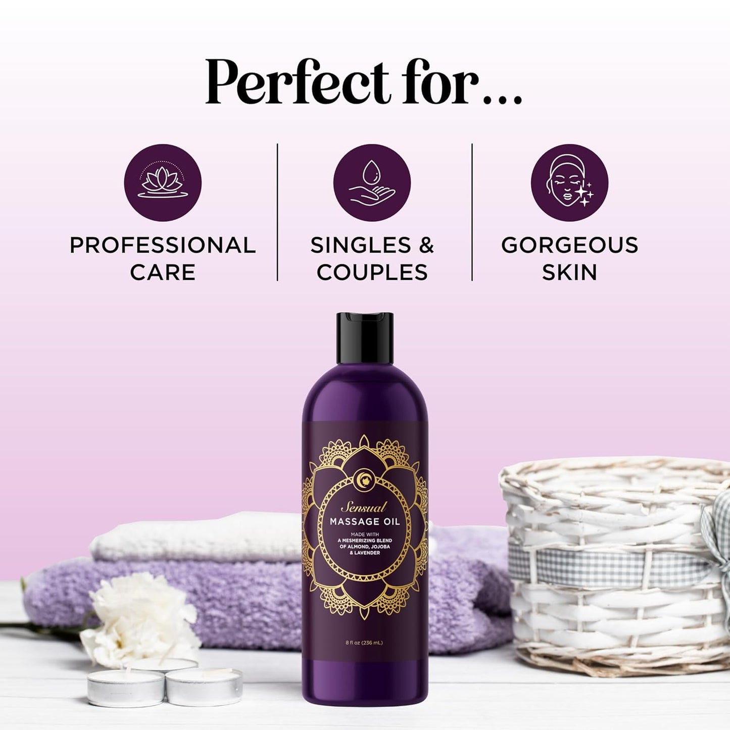 Lavender Aromatherapy Sensual Massage Oil - Vixen | Nova Network