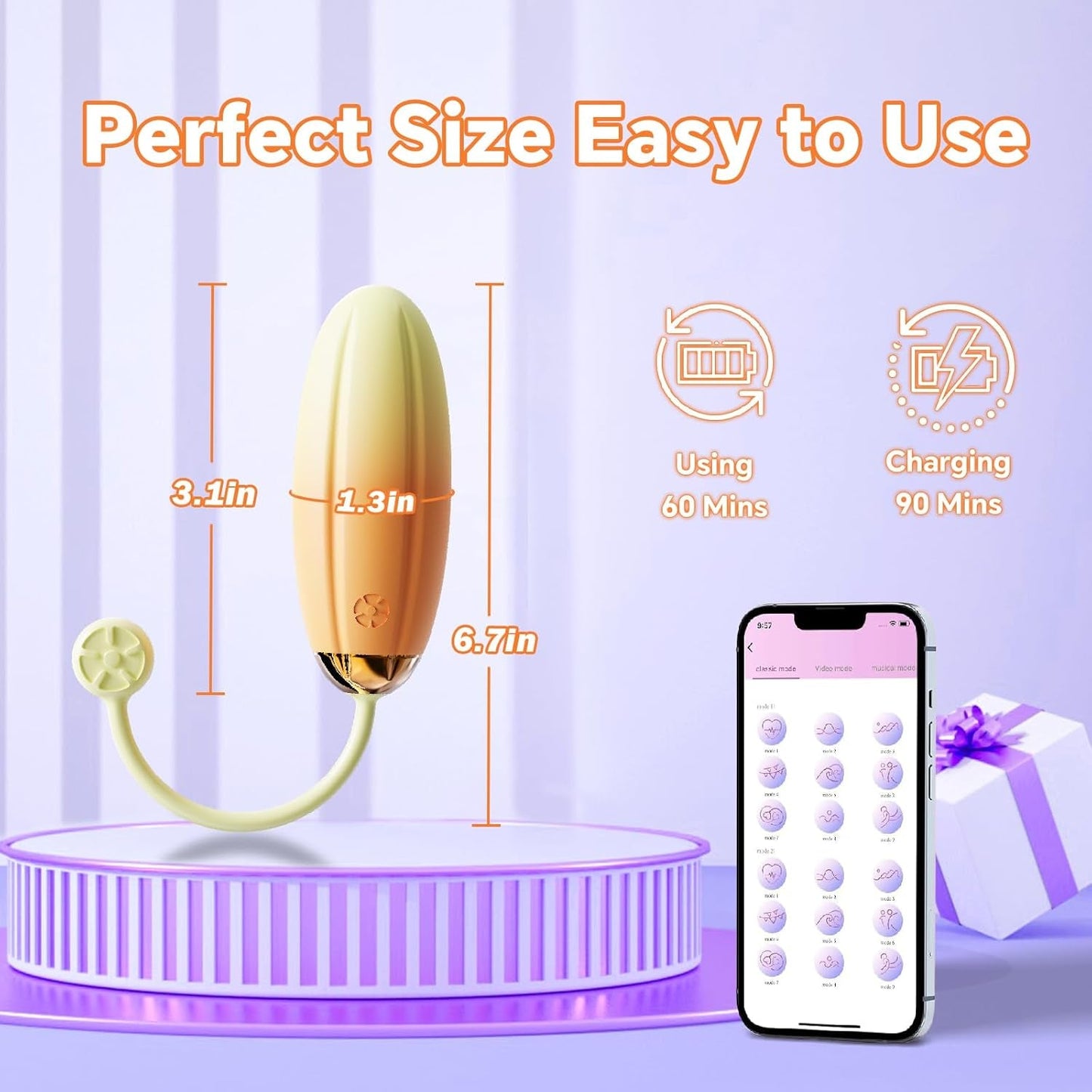 LemonBuzz App - Control Mini Egg Vibrator - Vixen | Nova Network
