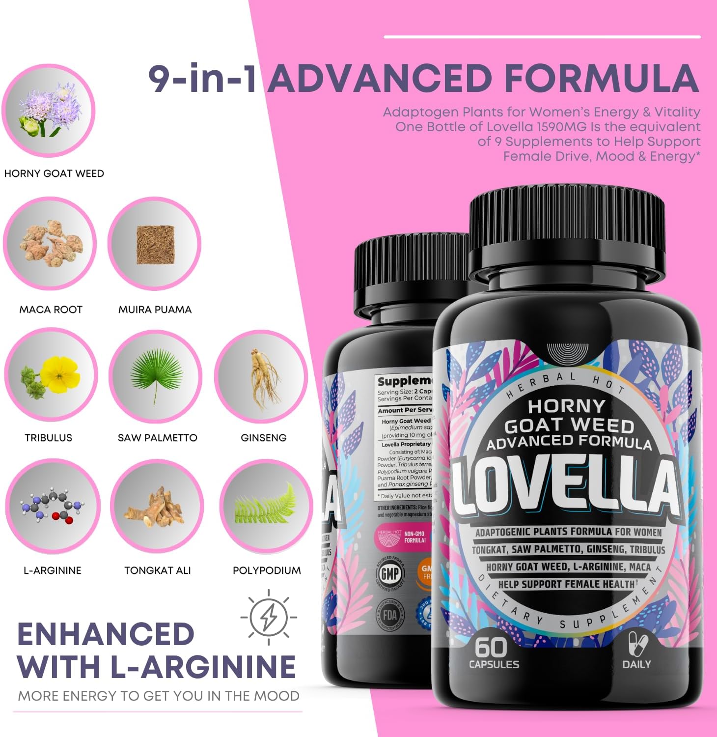 Libido Booster for Women – Maca, Ginseng & Horny Goat Weed - Vixen | Nova Network