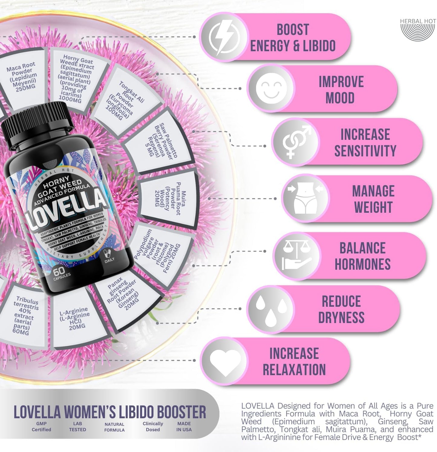 Libido Booster for Women – Maca, Ginseng & Horny Goat Weed - Vixen | Nova Network