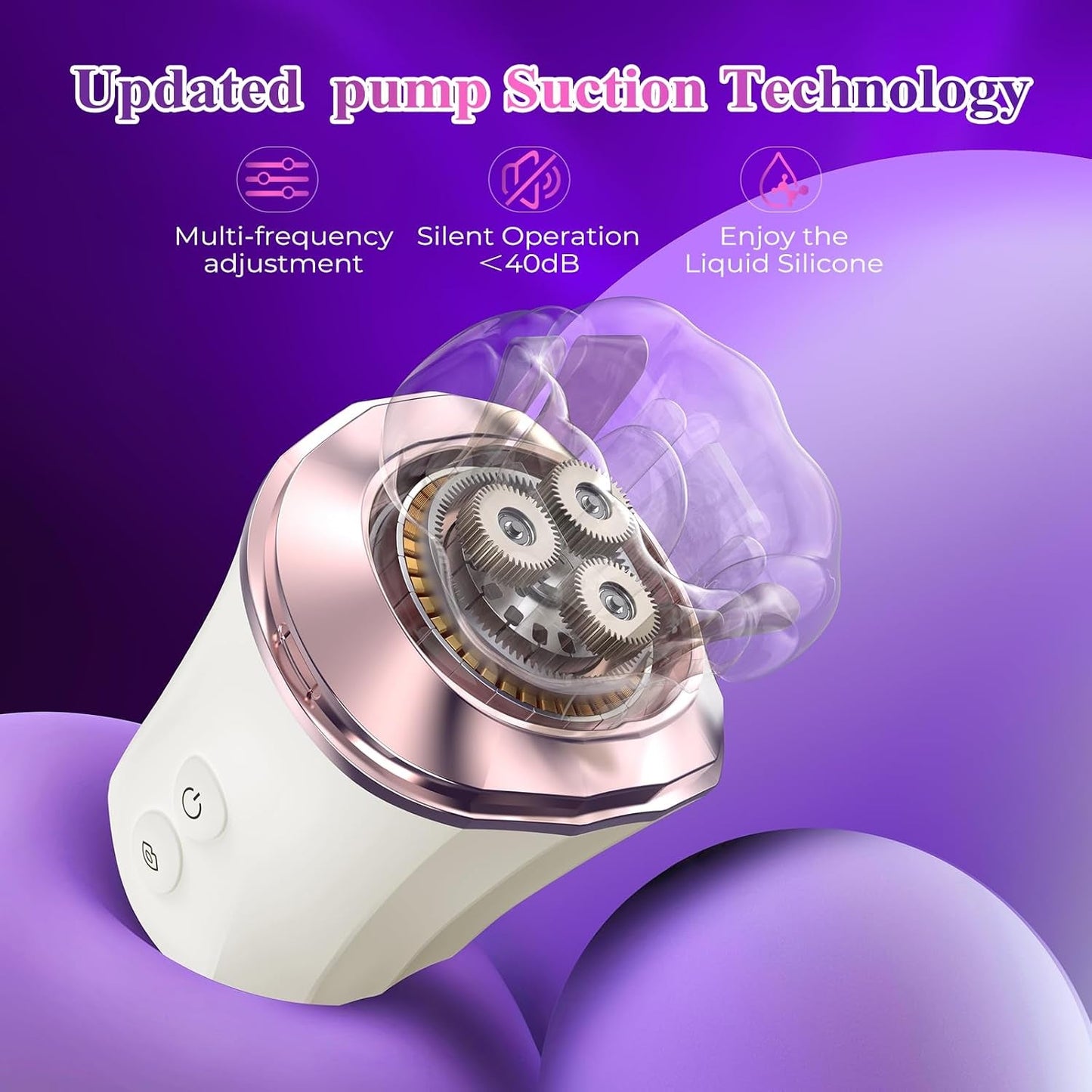 Lick & Bloom 3-in-1 Rose Sucker – Suck, Lick, Vibrate with App Control - Vixen Adult Playroom