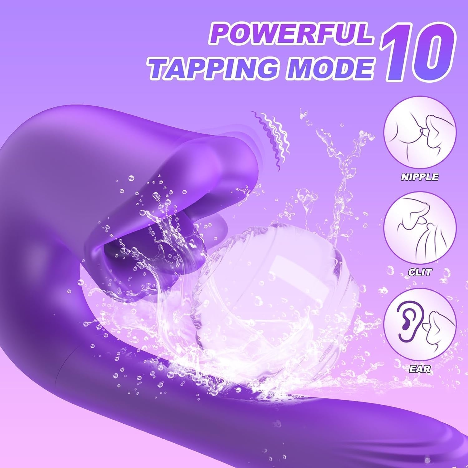 LickAura Tongue G - Spot Vibrator, 20 Modes - Vixen | Nova Network