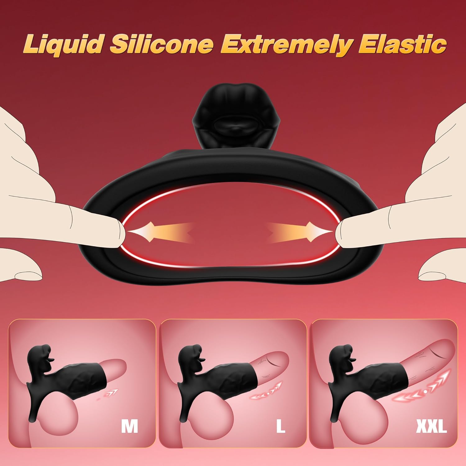 LickLock Dual Stimulation Penis Sleeve - Vixen | Nova Network