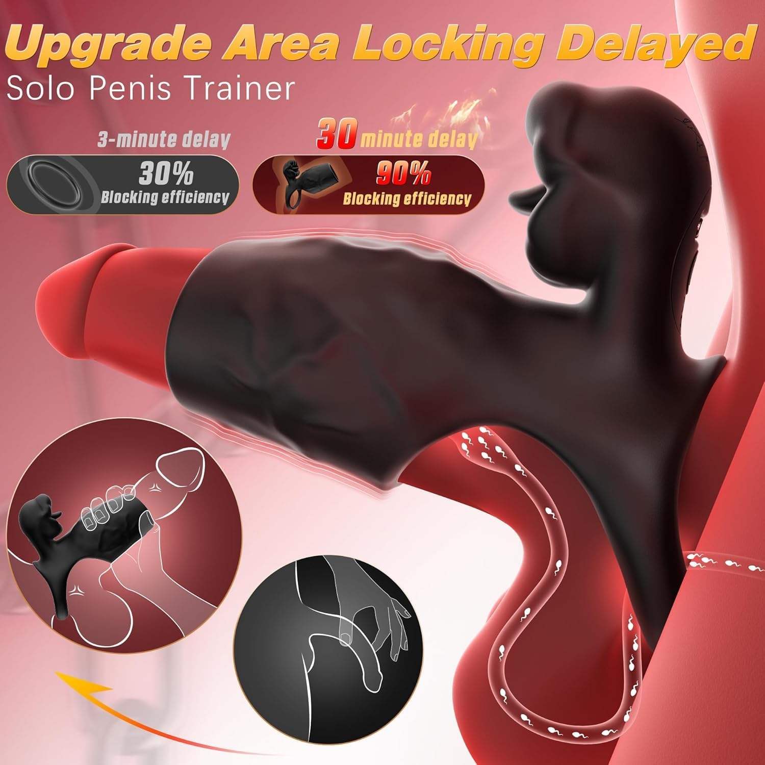 LickLock Dual Stimulation Penis Sleeve - Vixen | Nova Network