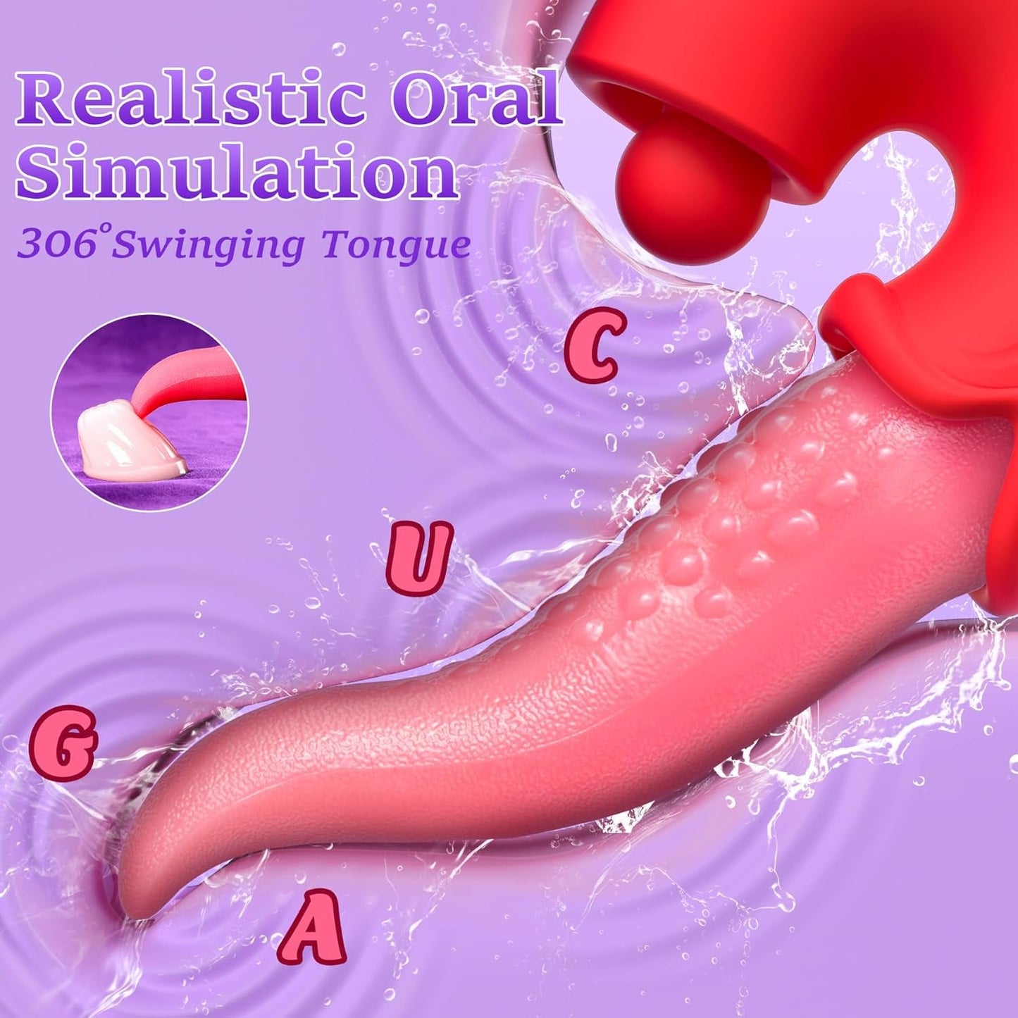 LickMotion Realistic Tongue Rabbit Vibrator - Vixen | Nova Network