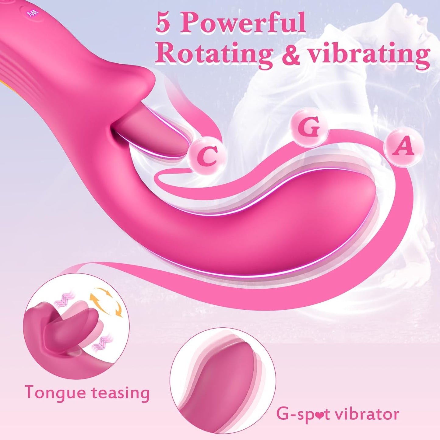 LickSpiral 3 - in - 1 Clitoral & G - Spot Vibrator - Vixen | Nova Network