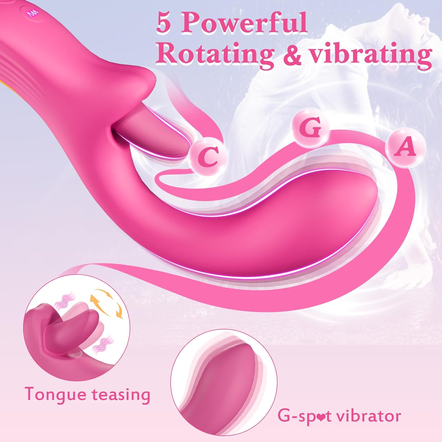 LickSpiral 3 - in - 1 Clitoral & G - Spot Vibrator - Vixen | Nova Network