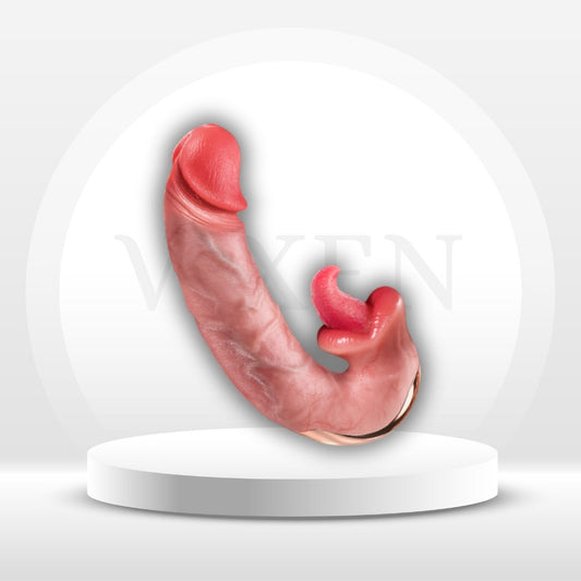LickSync Thrusting AI Sync Licking Dildo Vibrator - Vixen | Nova Network
