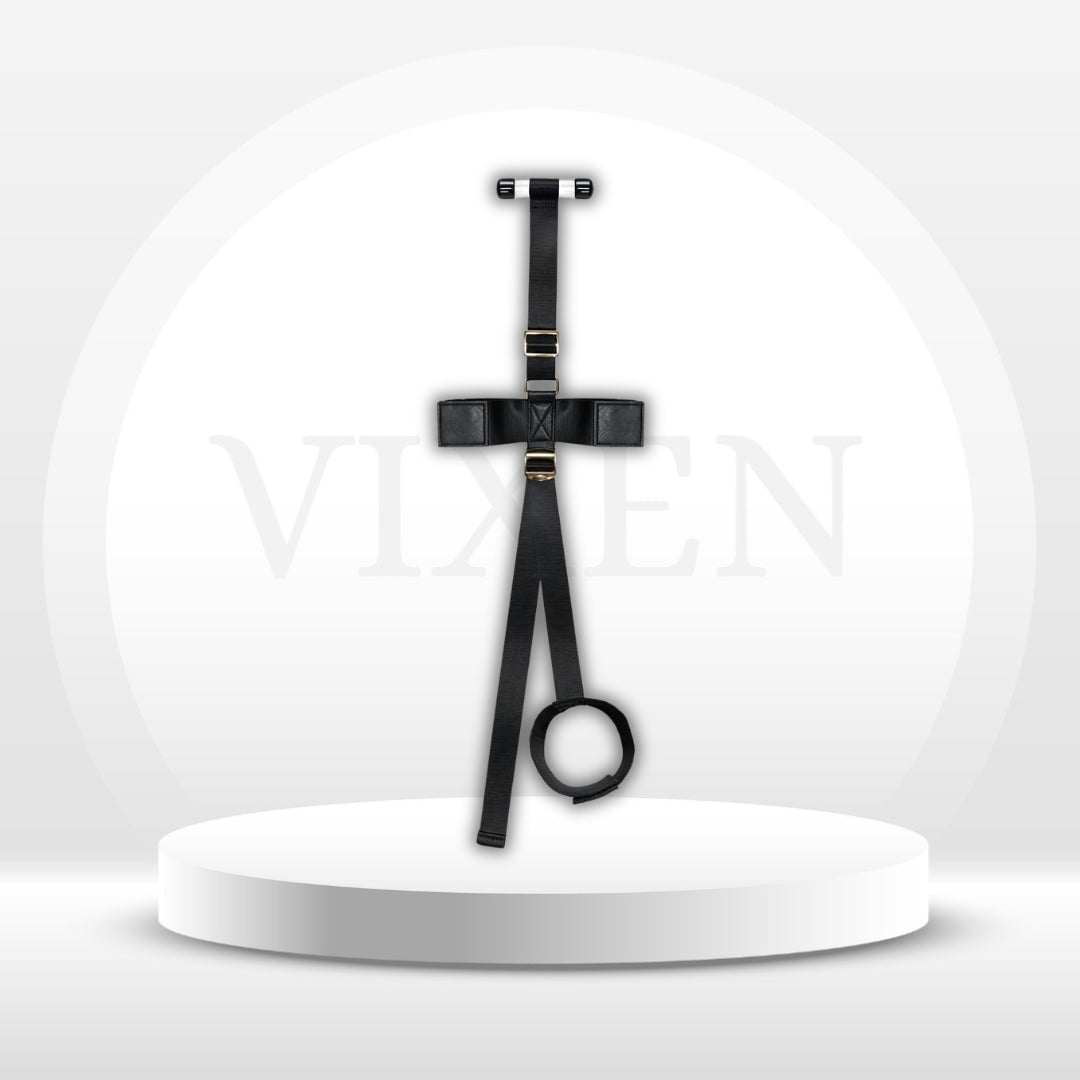 LiftLatch Door-Mounted Leg Cuff Sex Sling - Vixen Adult Playroom