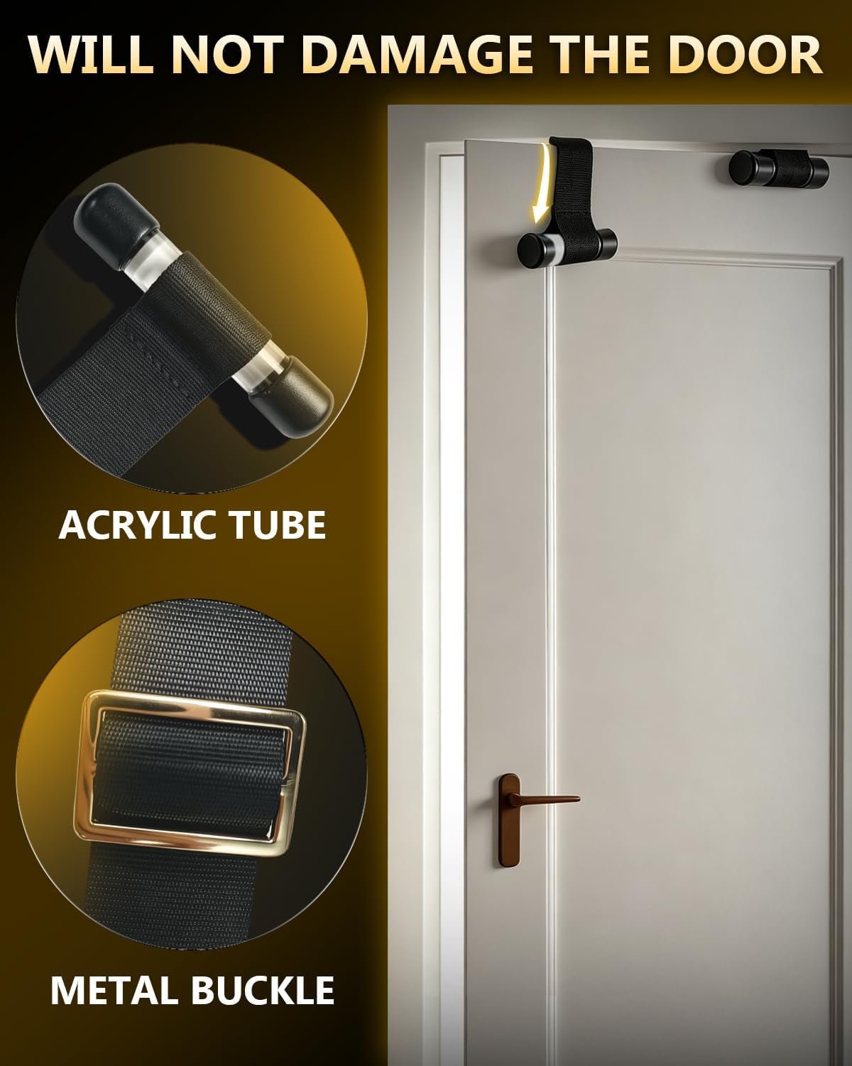 LiftLatch Door-Mounted Leg Cuff Sex Sling - Vixen Adult Playroom