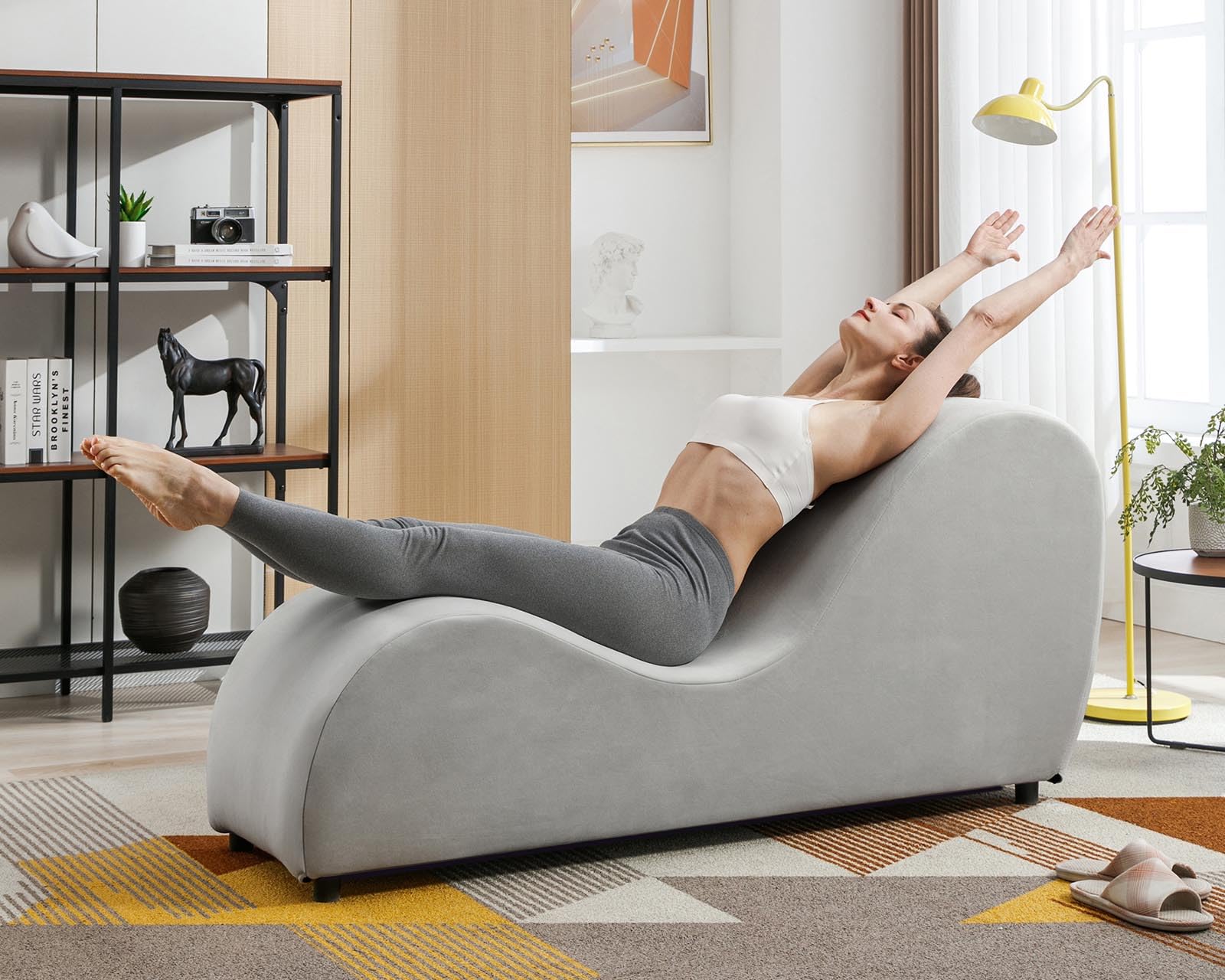 Light Gray S - Curve Seduction Chaise - Vixen | Nova Network