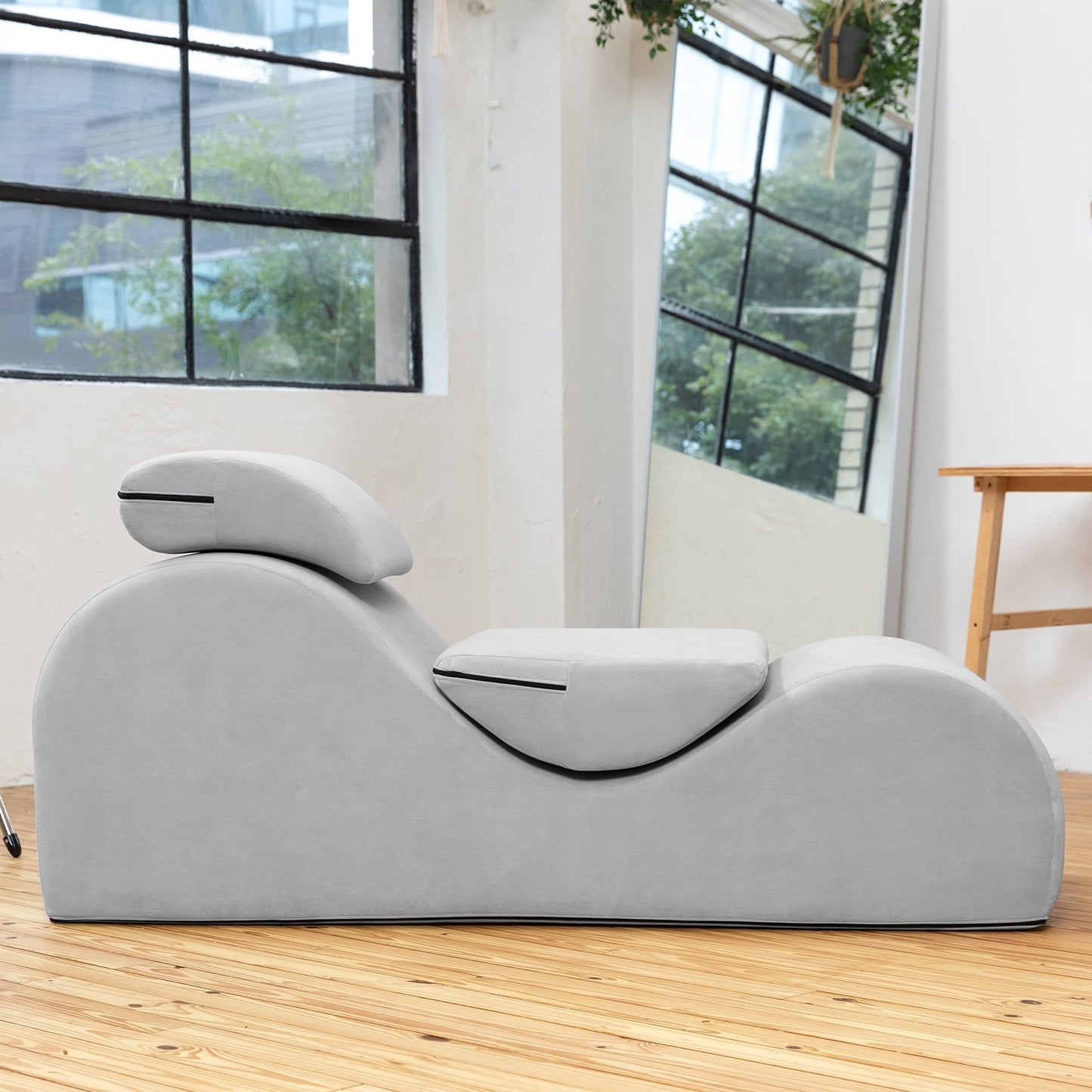 Light Grey Luxury Intimate Lounge Chaise - Vixen | Nova Network
