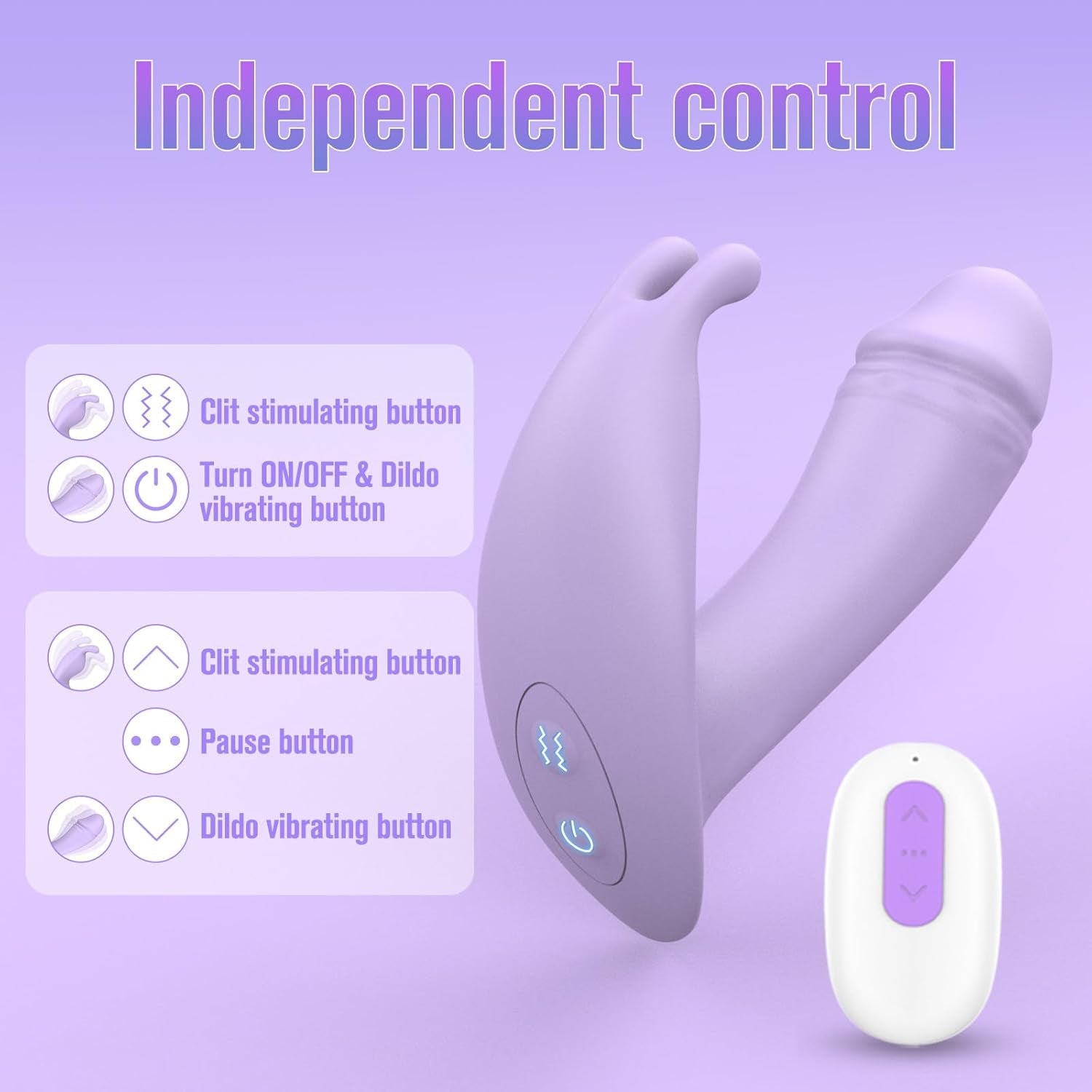 LilacLink App - Control Panty Dildo Vibrator - Vixen | Nova Network