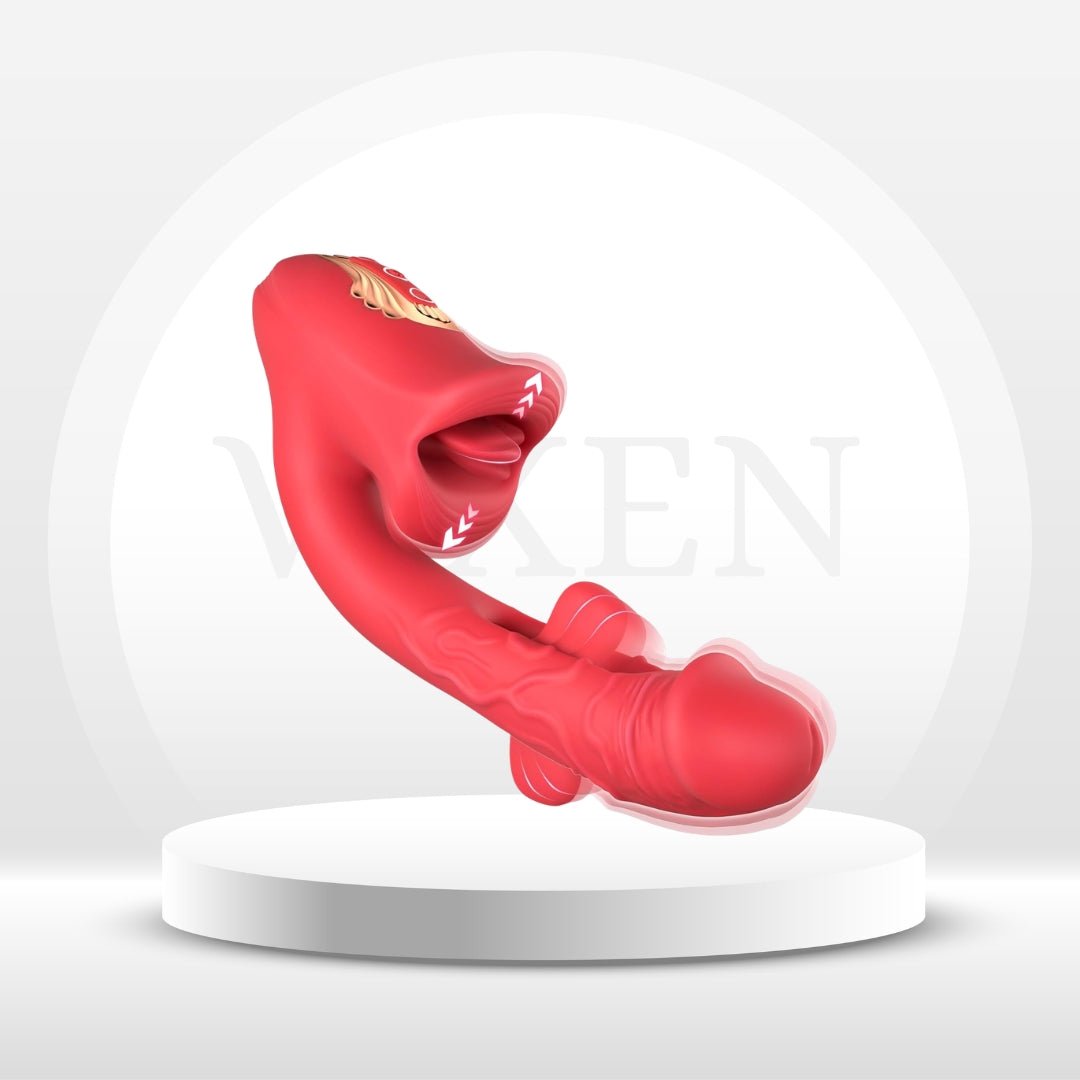 LipLash App - Controlled Flapping Tongue Rose Vibrator - Vixen | Nova Network