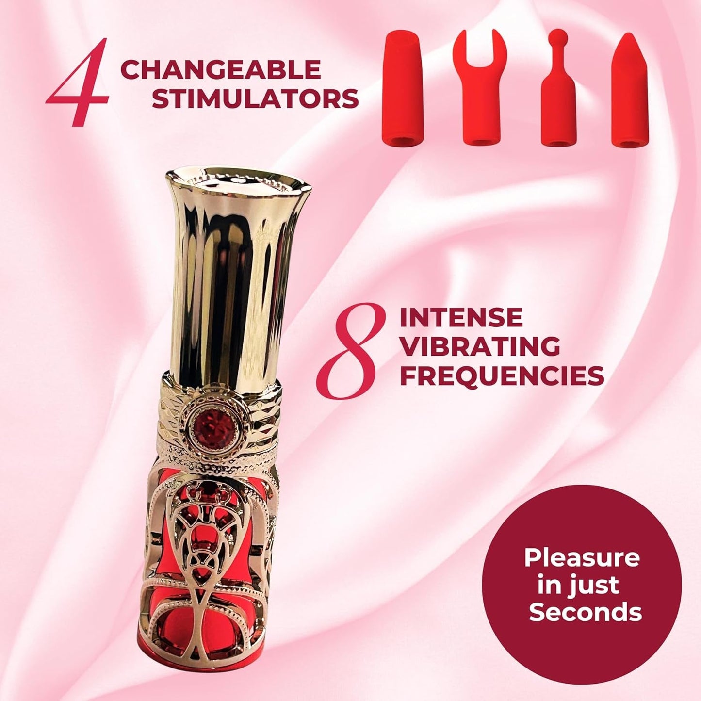 LipLuxe Bullet Lipstick Vibrator Kit - Vixen | Nova Network