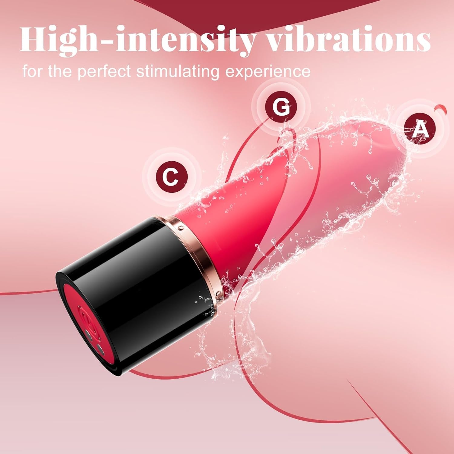 LipMuse Interchangeable Head Lipstick Bullet Vibrator - Vixen | Nova Network