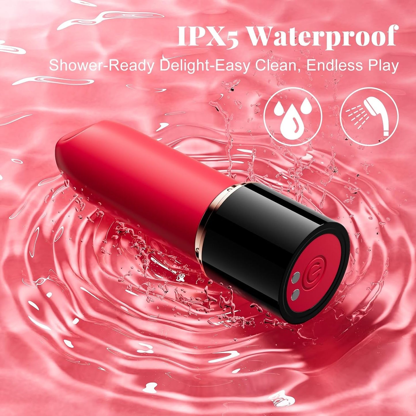 LipMuse Interchangeable Head Lipstick Bullet Vibrator - Vixen | Nova Network