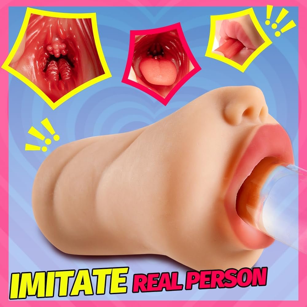 LipService Realistic Mouth Deep-Throat Male Stroker - Vixen | Nova Network