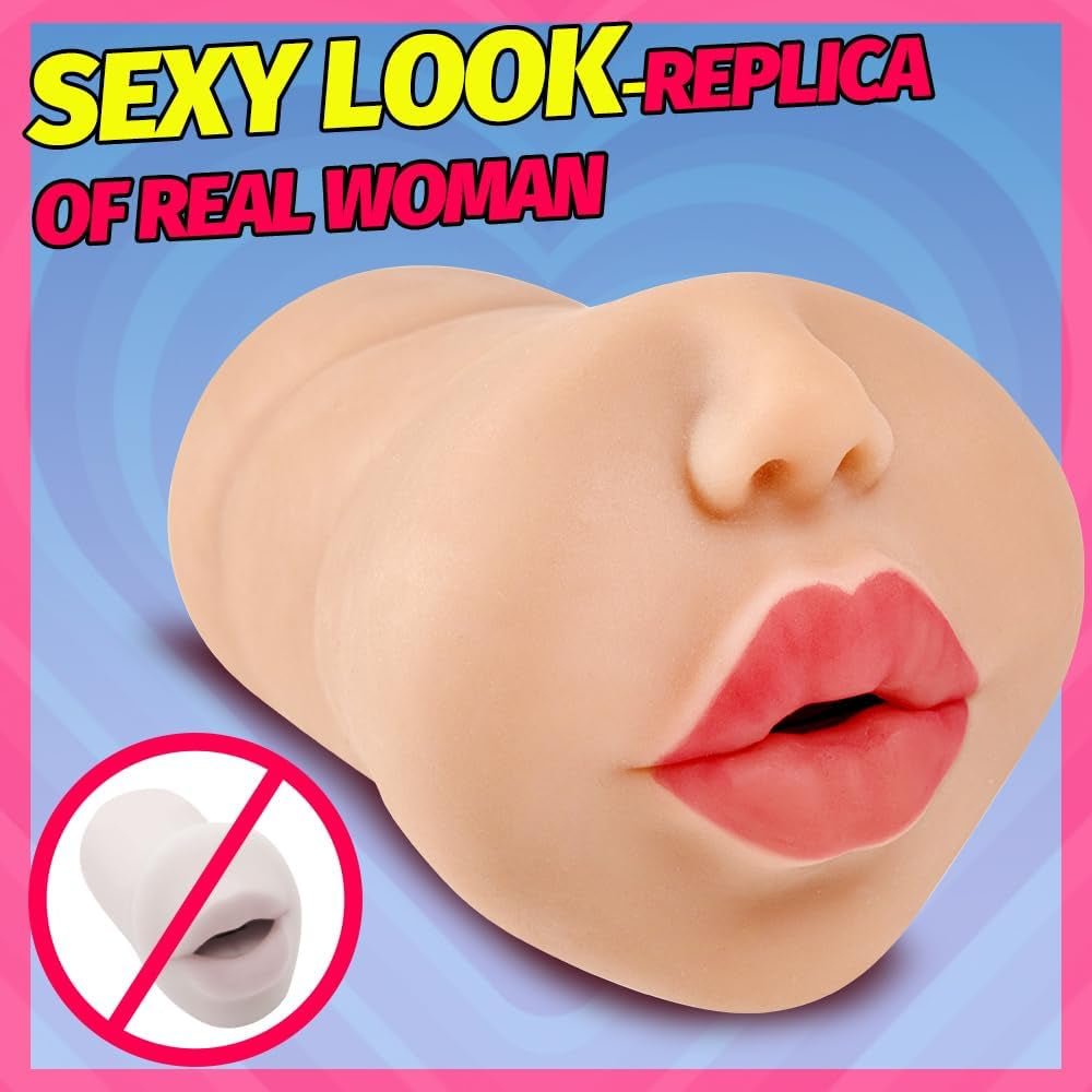 LipService Realistic Mouth Deep-Throat Male Stroker - Vixen | Nova Network