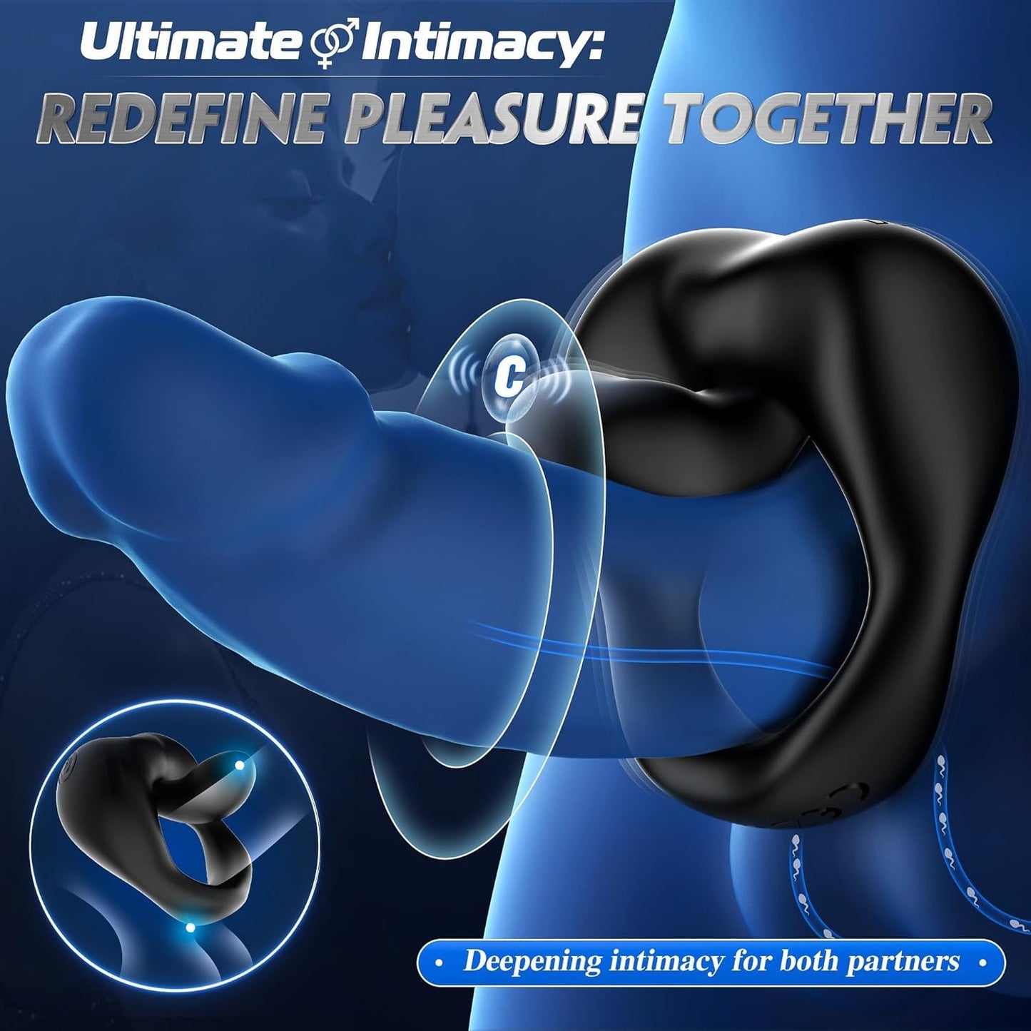 LipService Vibrating Couples Cock Ring 360° Adjustable 10 Modes - Vixen | Nova Network