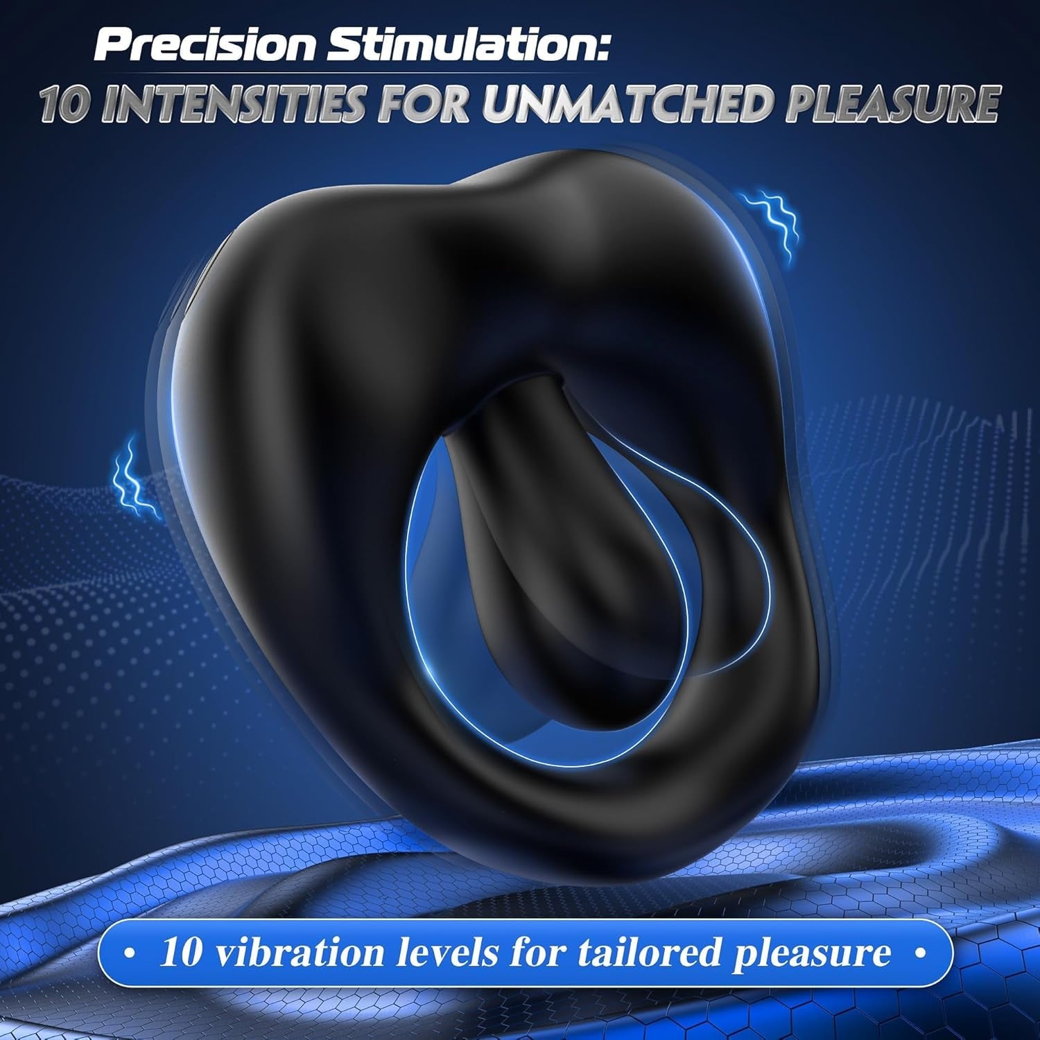 LipService Vibrating Couples Cock Ring 360° Adjustable 10 Modes - Vixen | Nova Network