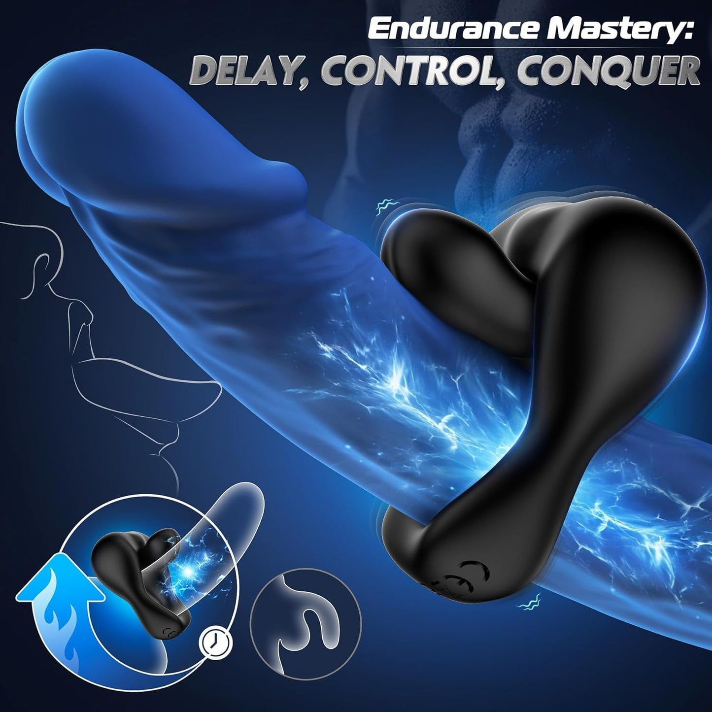 LipService Vibrating Couples Cock Ring 360° Adjustable 10 Modes - Vixen | Nova Network