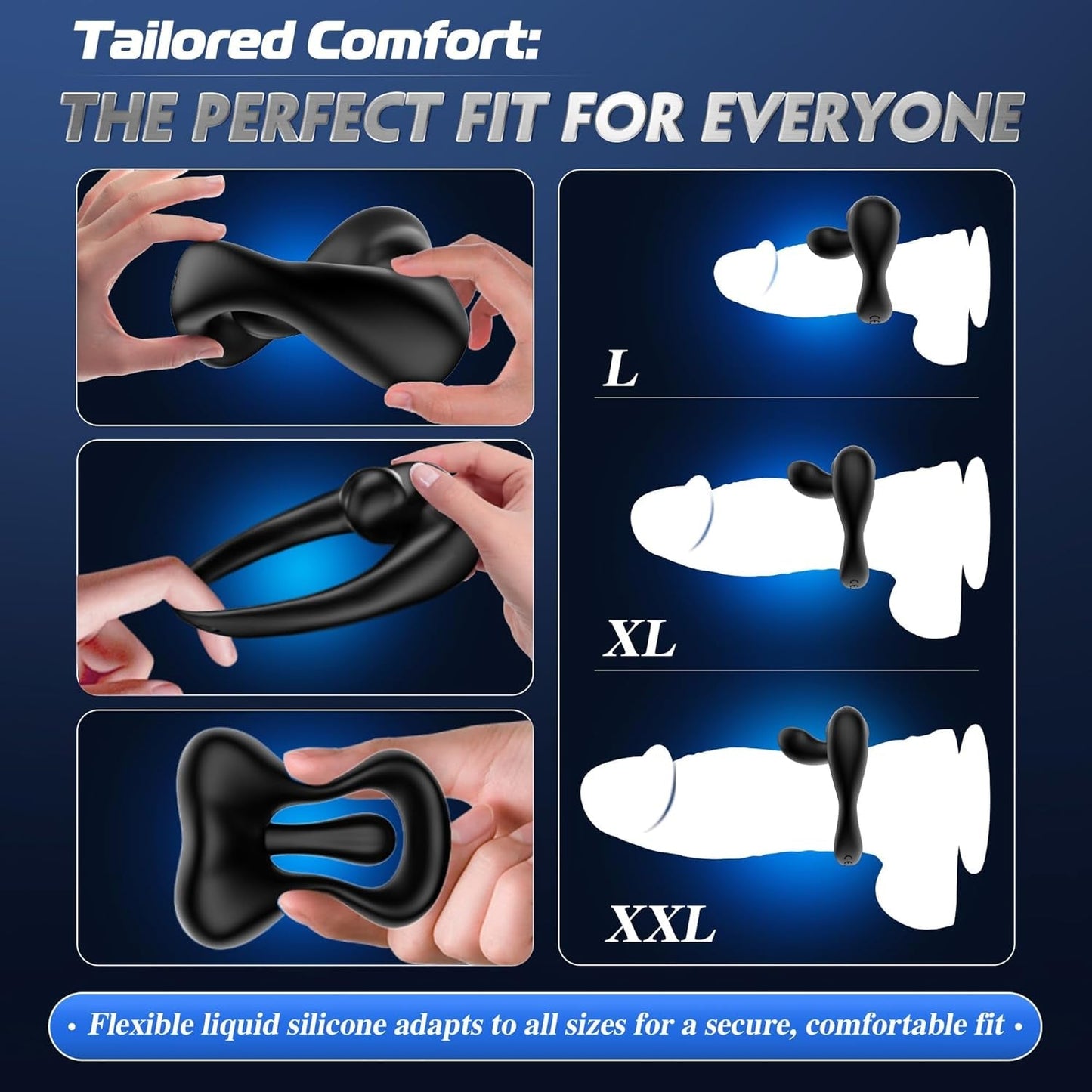LipService Vibrating Couples Cock Ring 360° Adjustable 10 Modes - Vixen | Nova Network